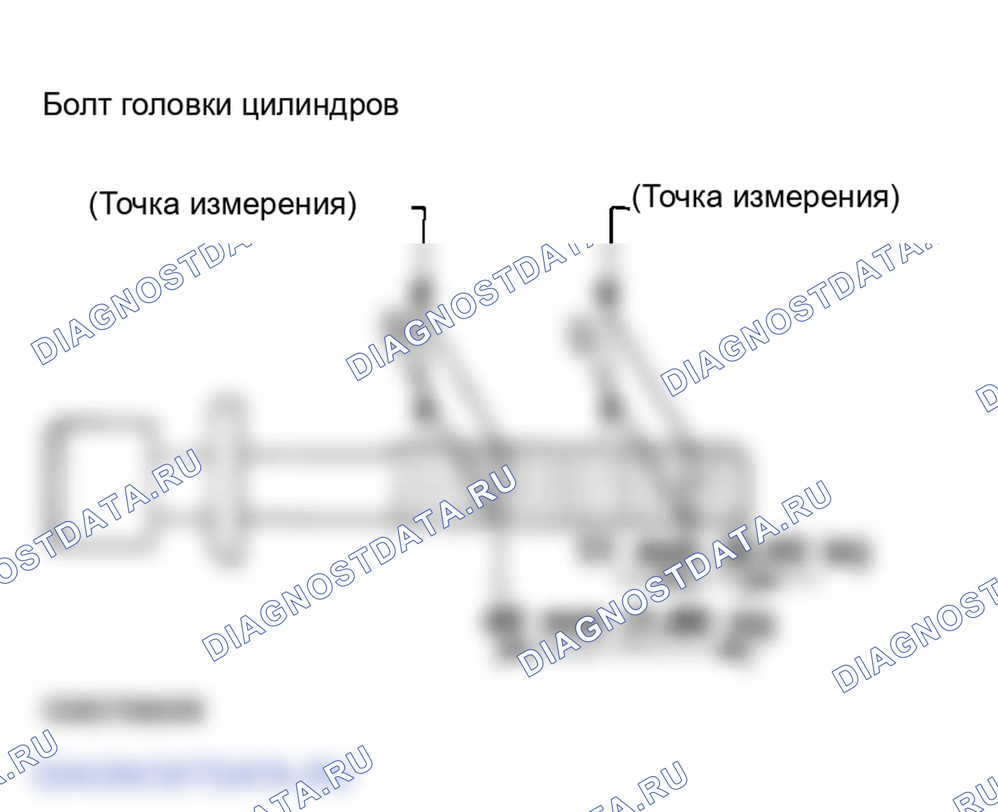 Рис. 38: Наружный диаметр болтов головки цилиндров. Infiniti FX45 I