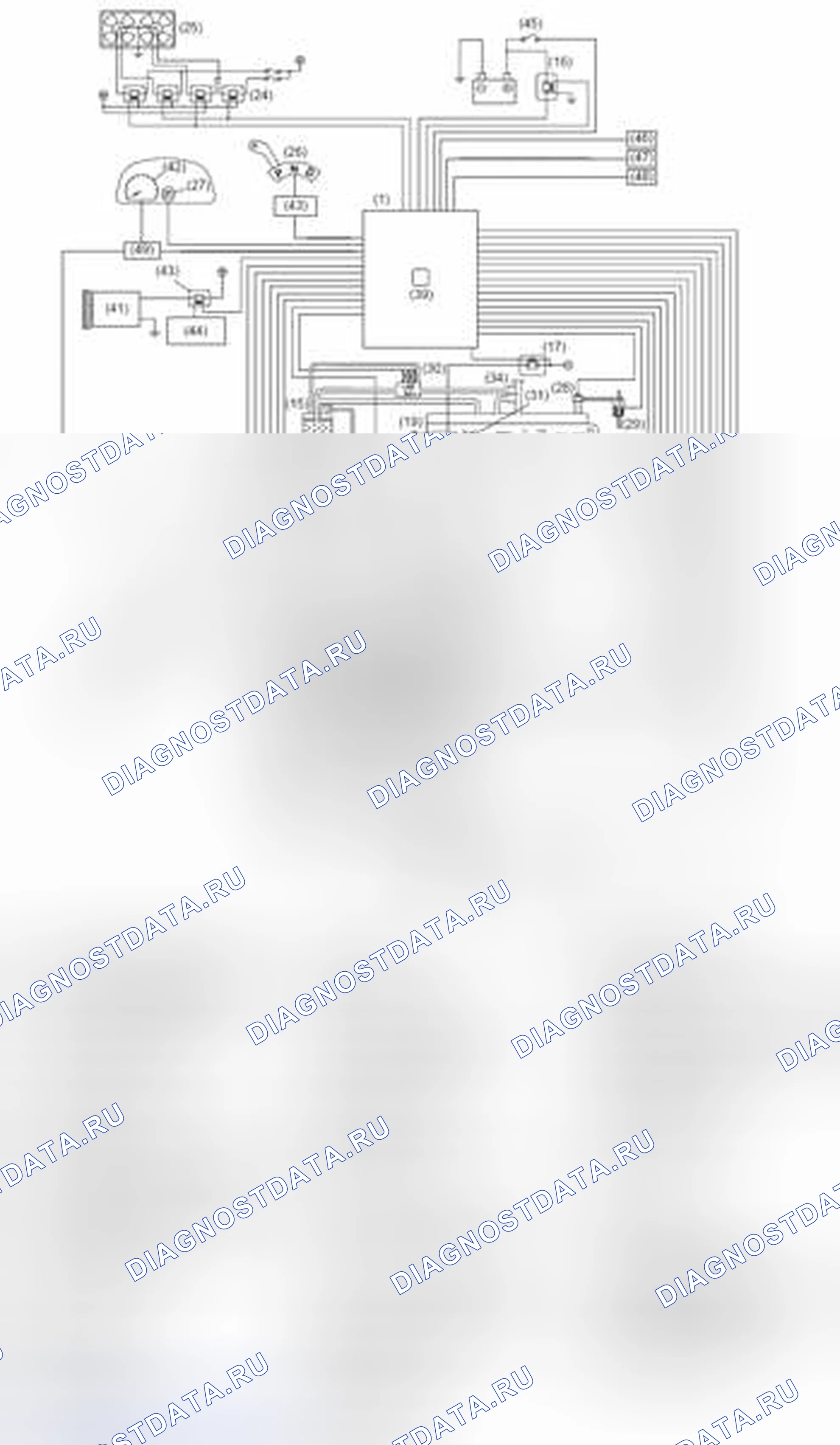Рис. 25: Принципиальные схемы. Subaru Outback BR рестайлинг