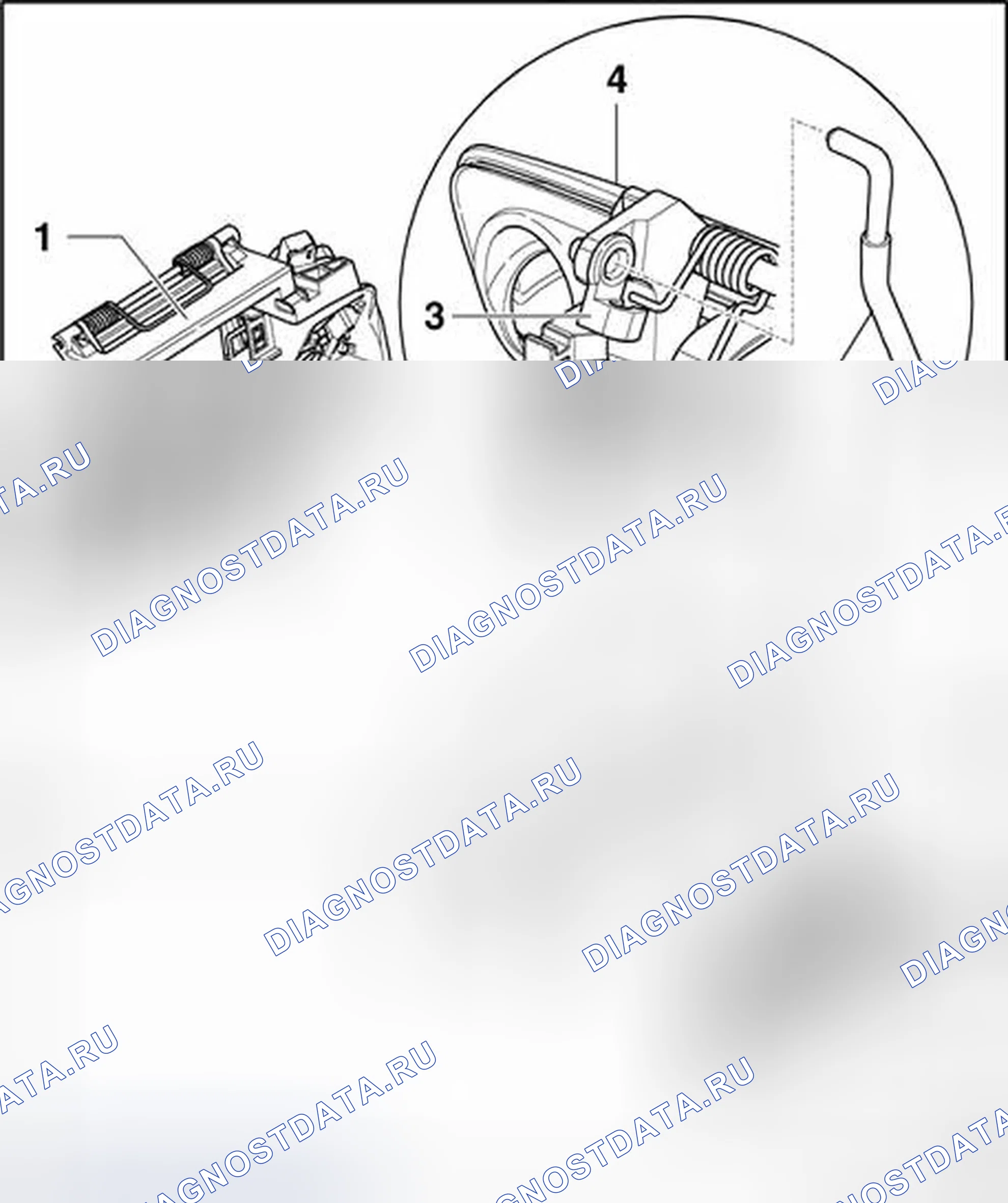 Рис. 75: Ручка двери. Audi A8 D3 рестайлинг 2