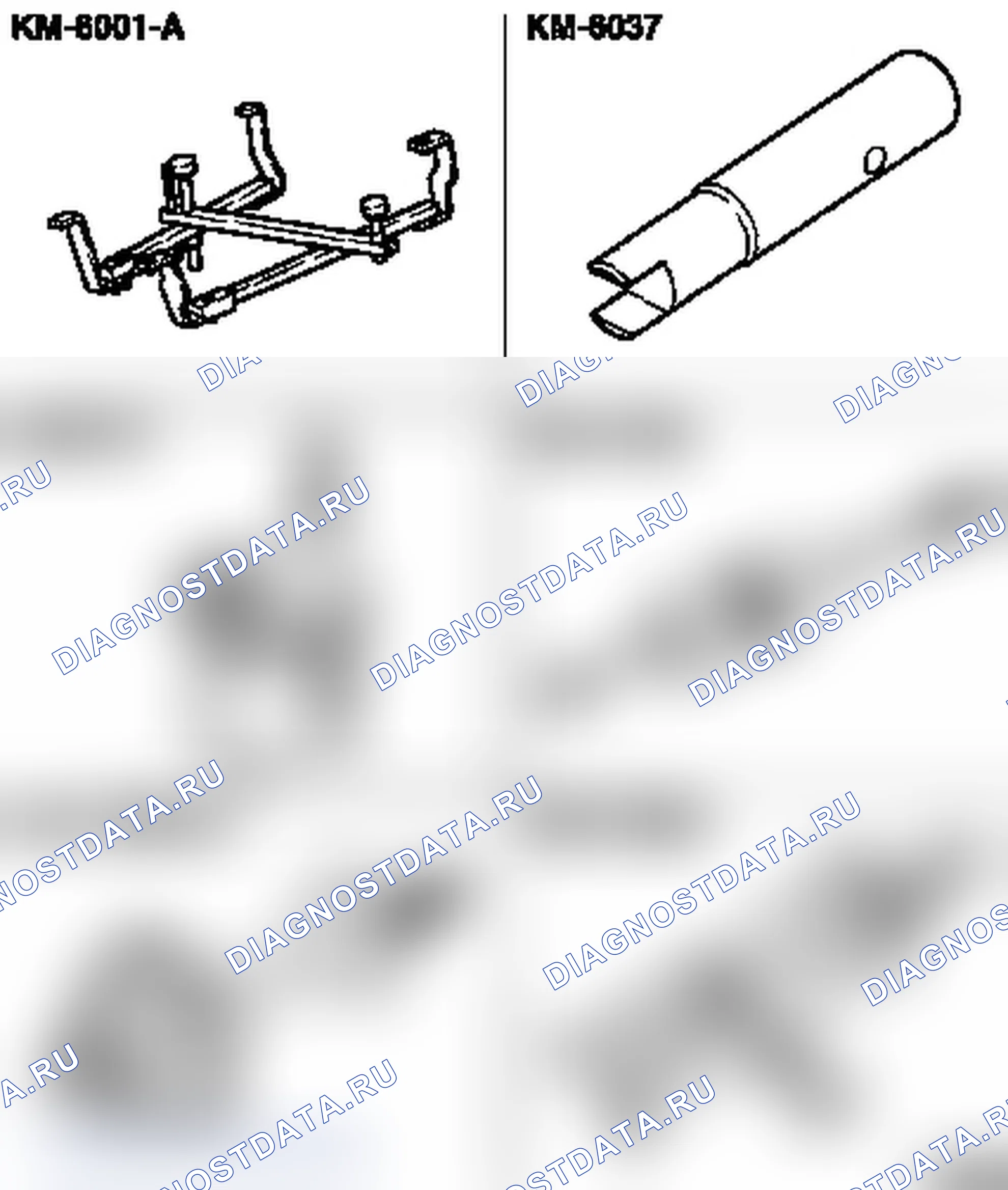 Специальные инструменты (AF 13-II/AF 17/AF 20/AF 22). Opel Astra G