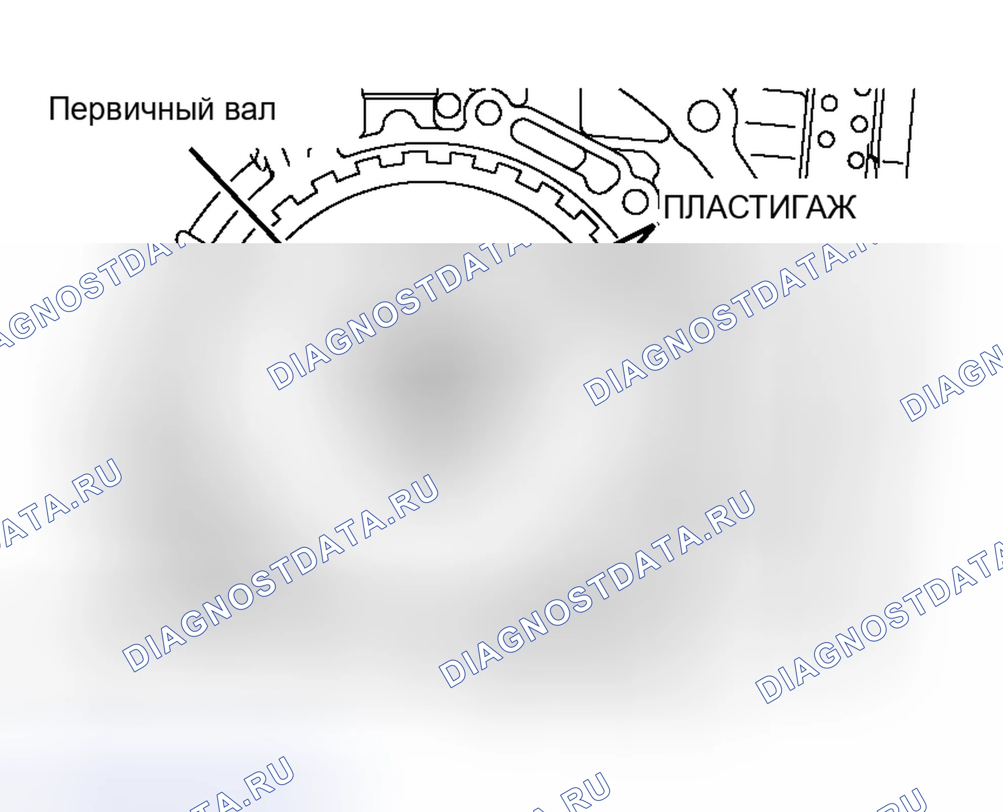 Рис. 725: <Измерение с помощью Plastigage>. Mitsubishi Lancer Evolution IX