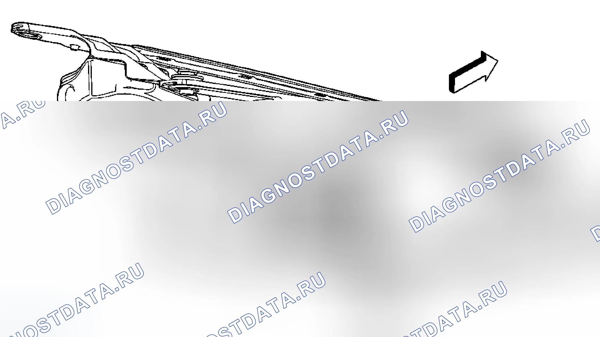 Рис. 46: Замена лампы фары (траверса без Tvp дальнего света). Chevrolet Traverse I