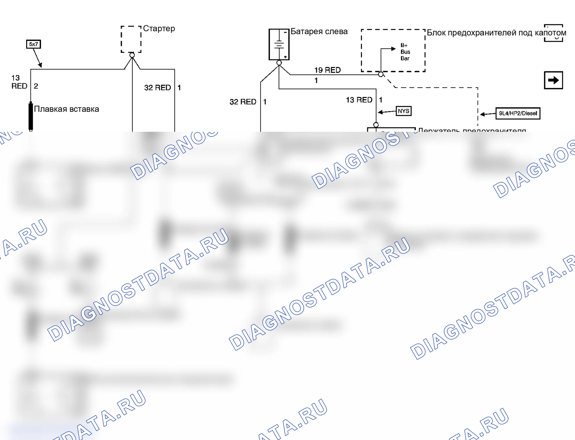 Рис. 1: Схема распределения электроэнергии. GMC Sierra 3500 