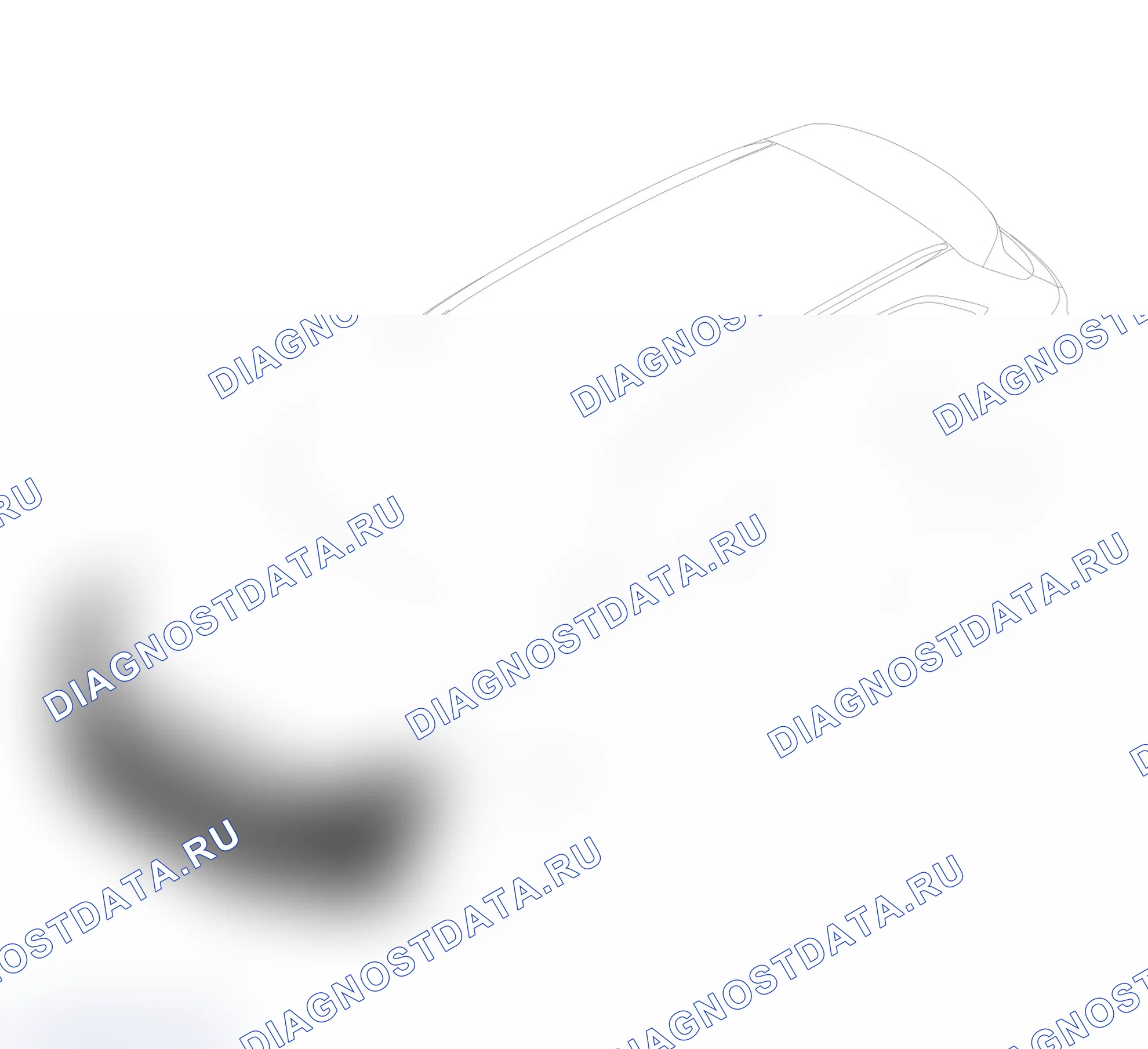 Схема расположения переднего бампера — Haval H6. Haval H6 III