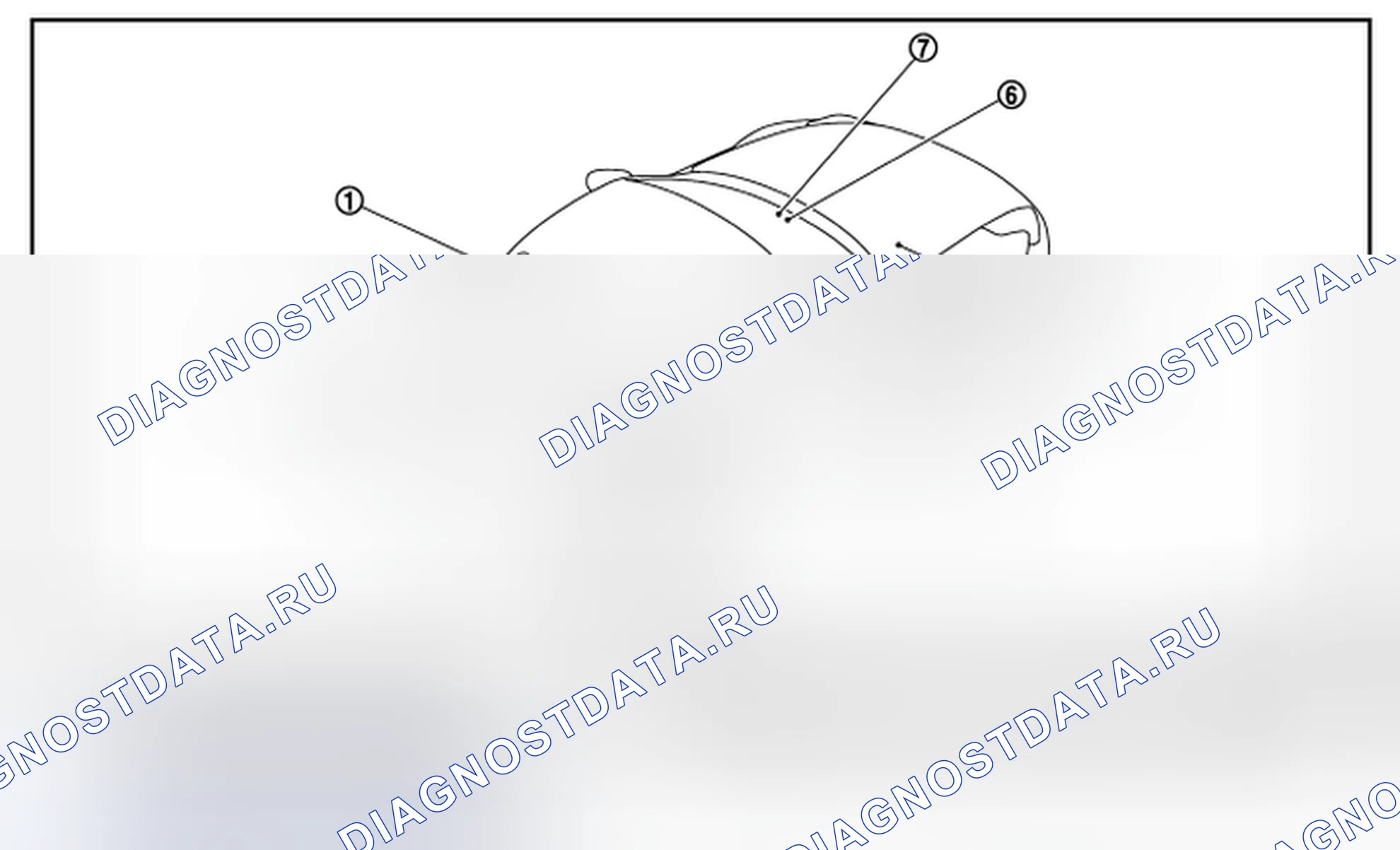 Рис. 6: БЕЗ НАВИГАЦИИ: расположение компонентов. Nissan 370Z I рестайлинг