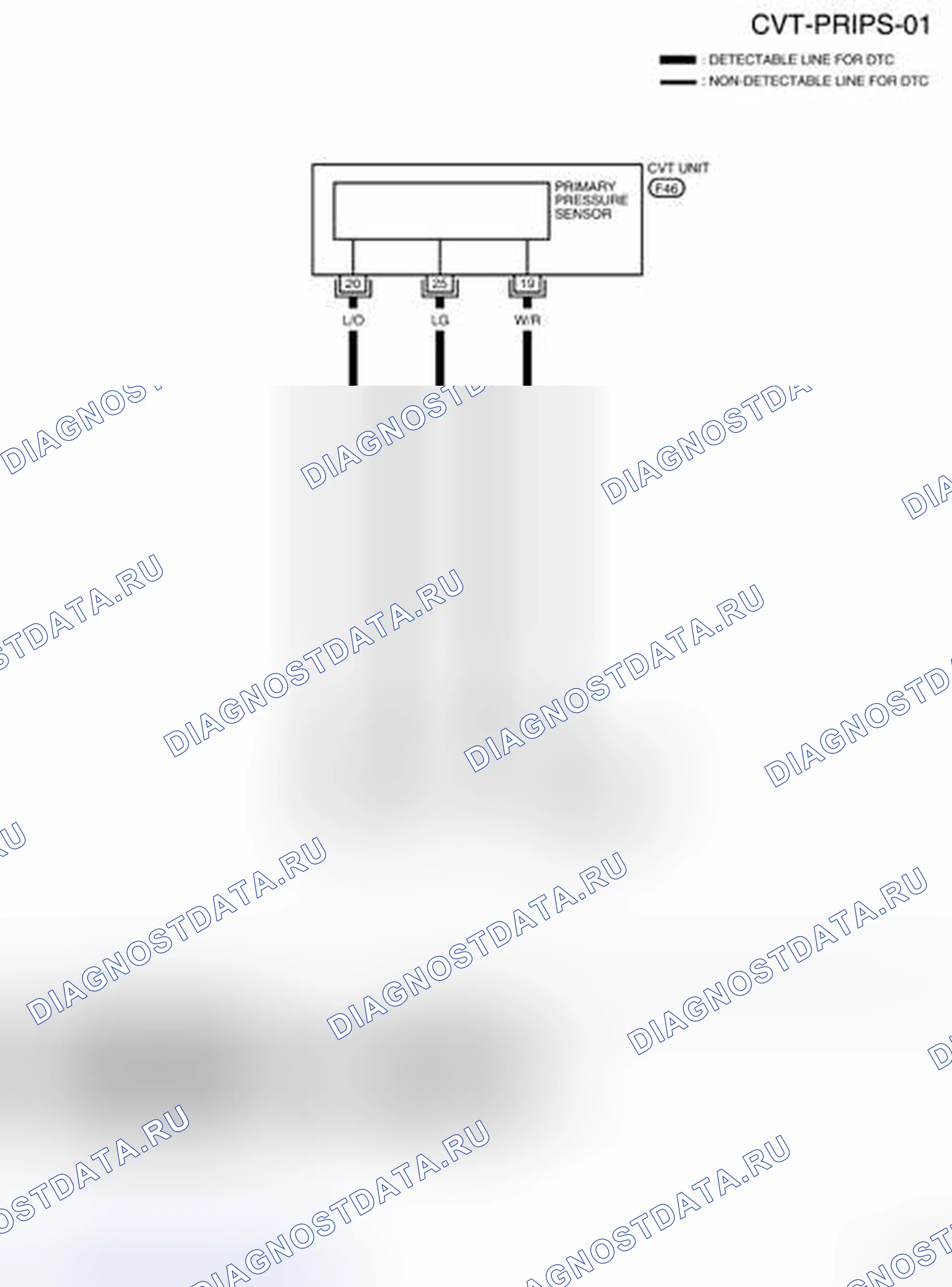 Рис. 91: электросхема - CVT-PRIPS-01. Nissan Sentra B16