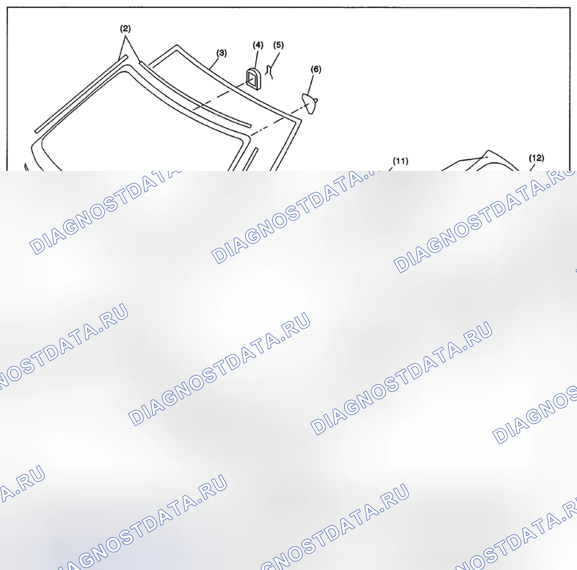 Рис. 7: ФИКСИРОВАННОЕ СТЕКЛО. Subaru Impreza WRX STI GR