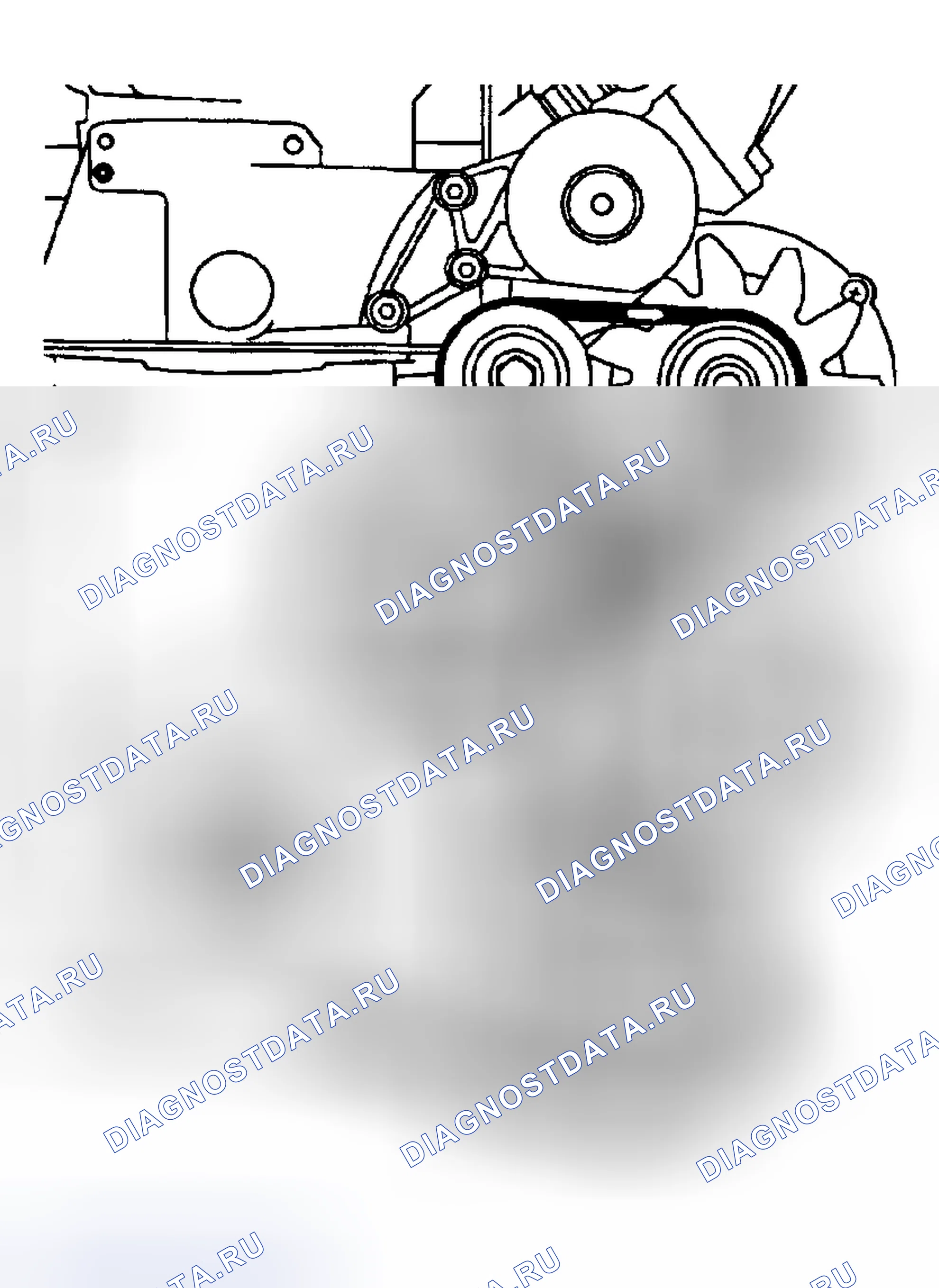 Рис. 13: ПРОКЛАДКА ПРИВОДНОГО РЕМНЯ. Volkswagen Jetta IV