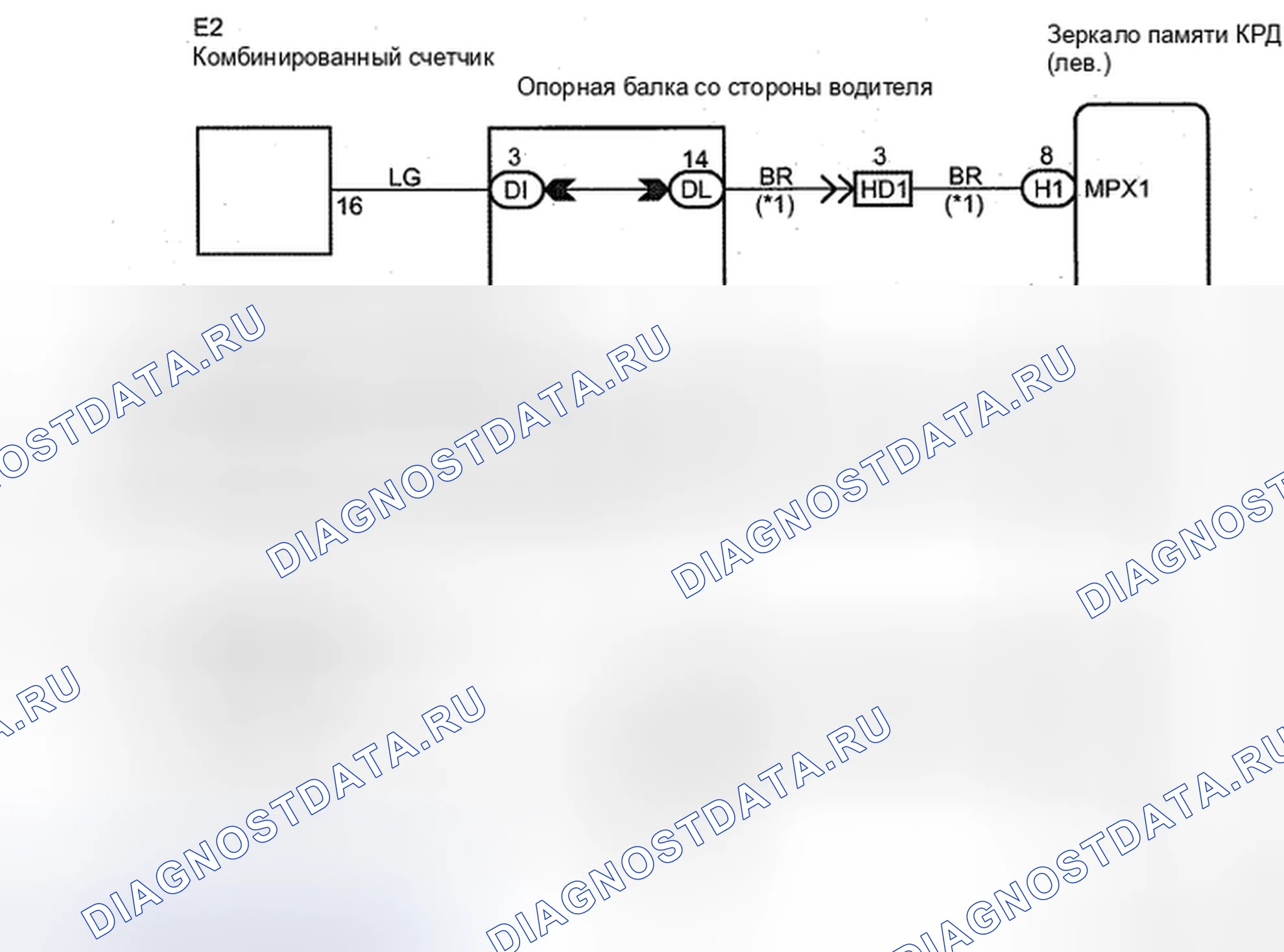 Рис. 10: электросхема. Toyota Avalon XX30 рестайлинг