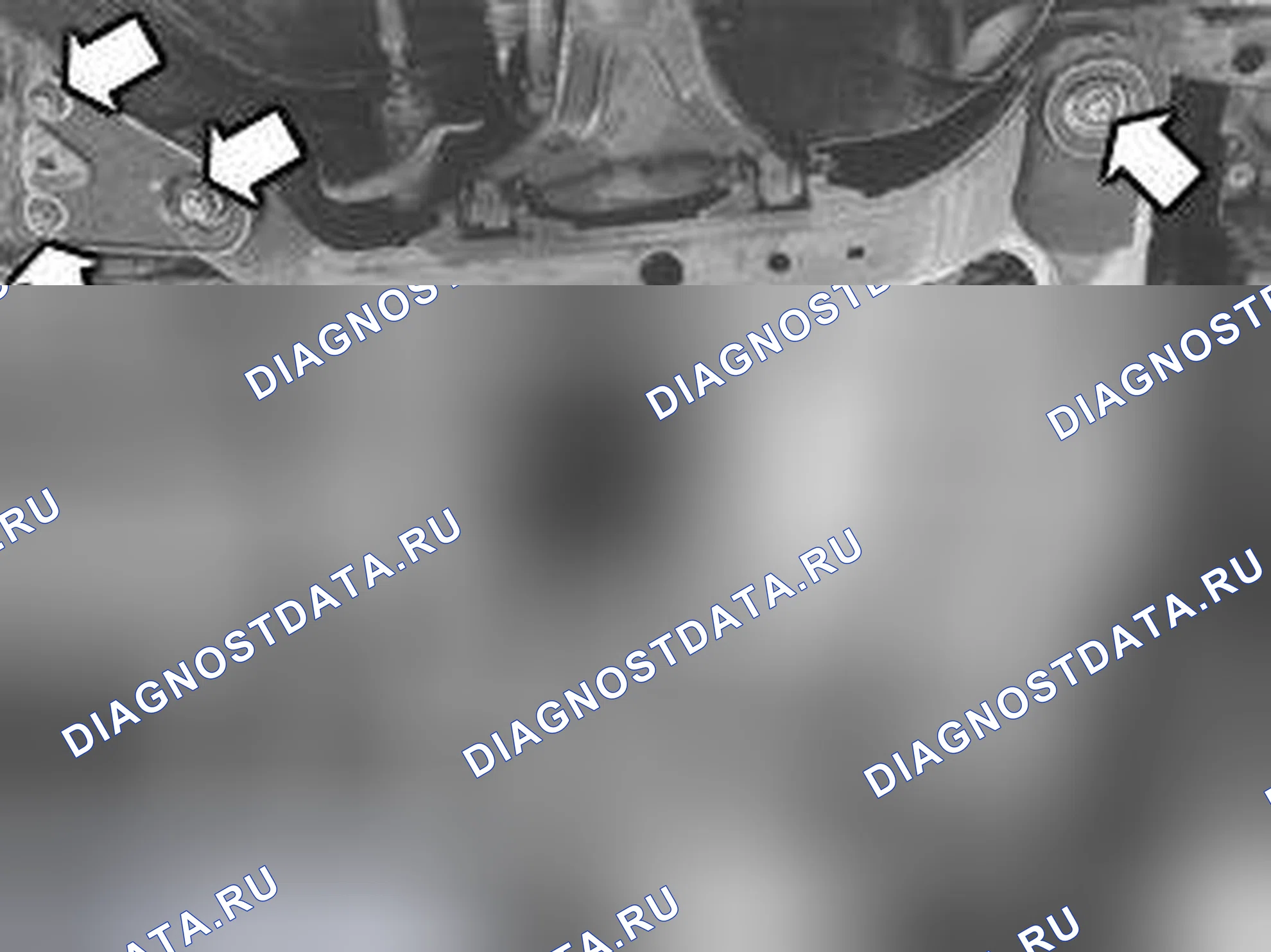 Рис. 42: Отсоединить подрамник от автомобиля.. Volvo C70 I
