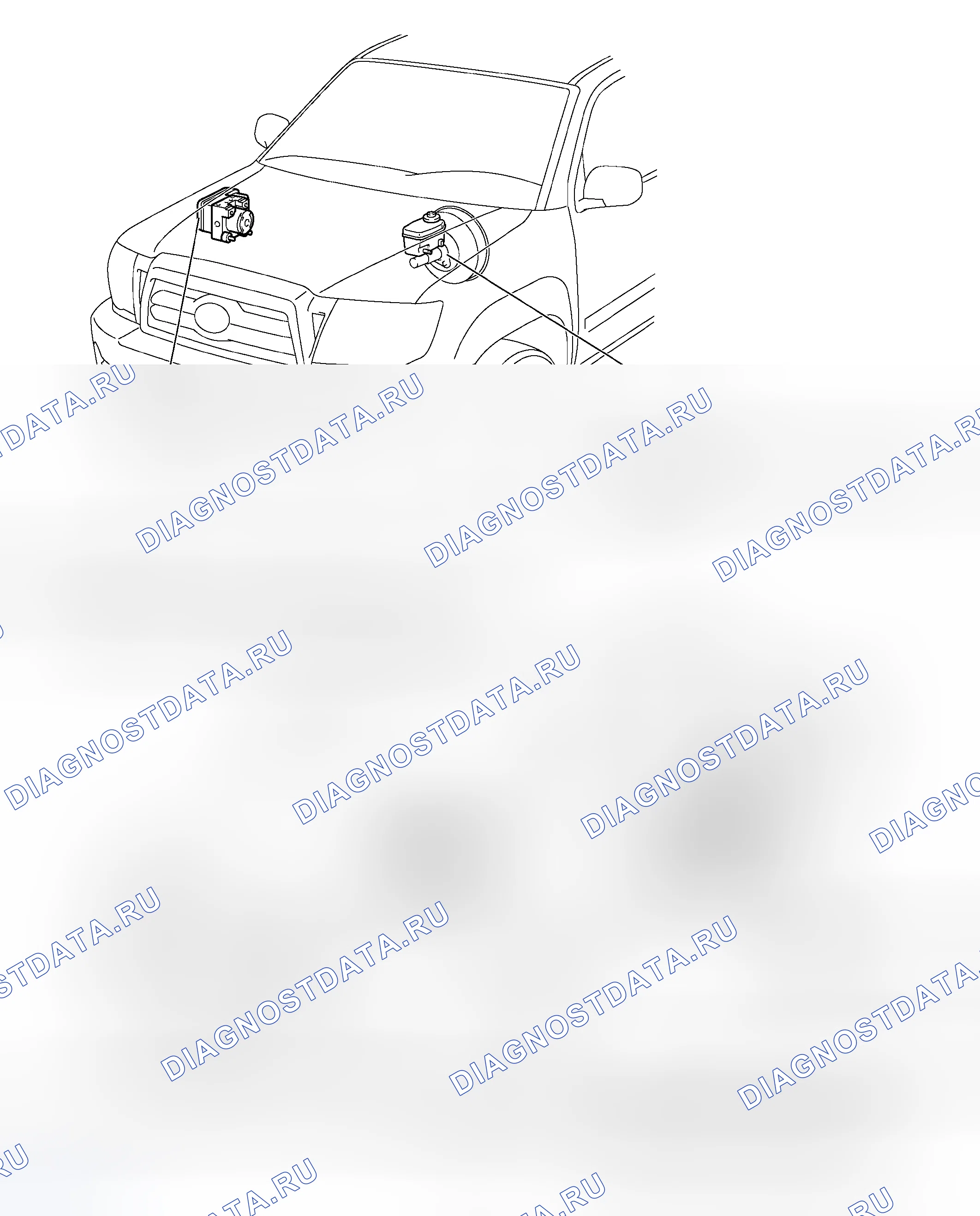 Рис. 70: РАСПОЛОЖЕНИЕ ДЕТАЛЕЙ. Toyota Tacoma II