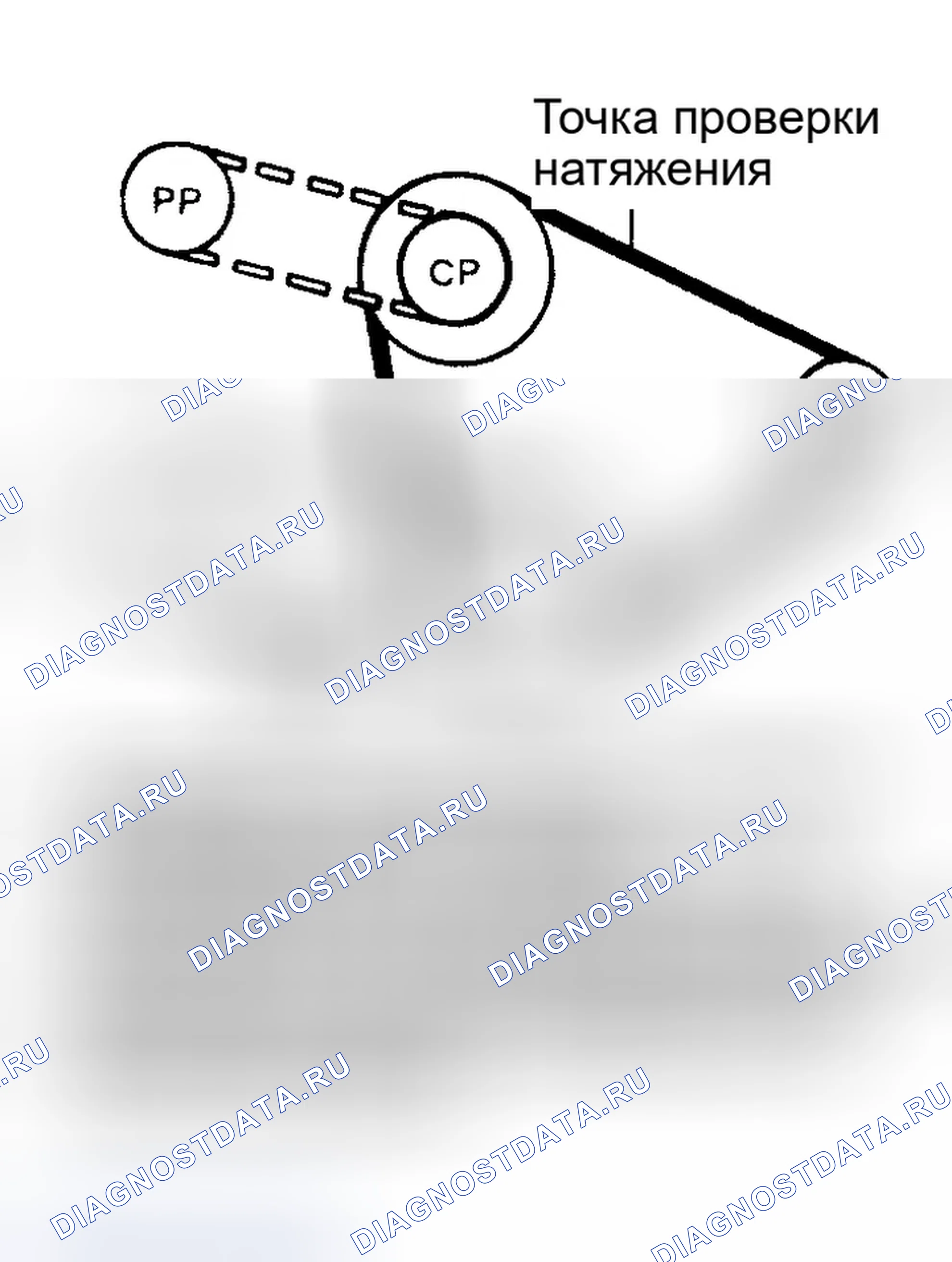 Рис. 13: РАЗВОДКА ПРИВОДНОГО РЕМНЯ (АКЦЕНТ). Hyundai Sonata IV