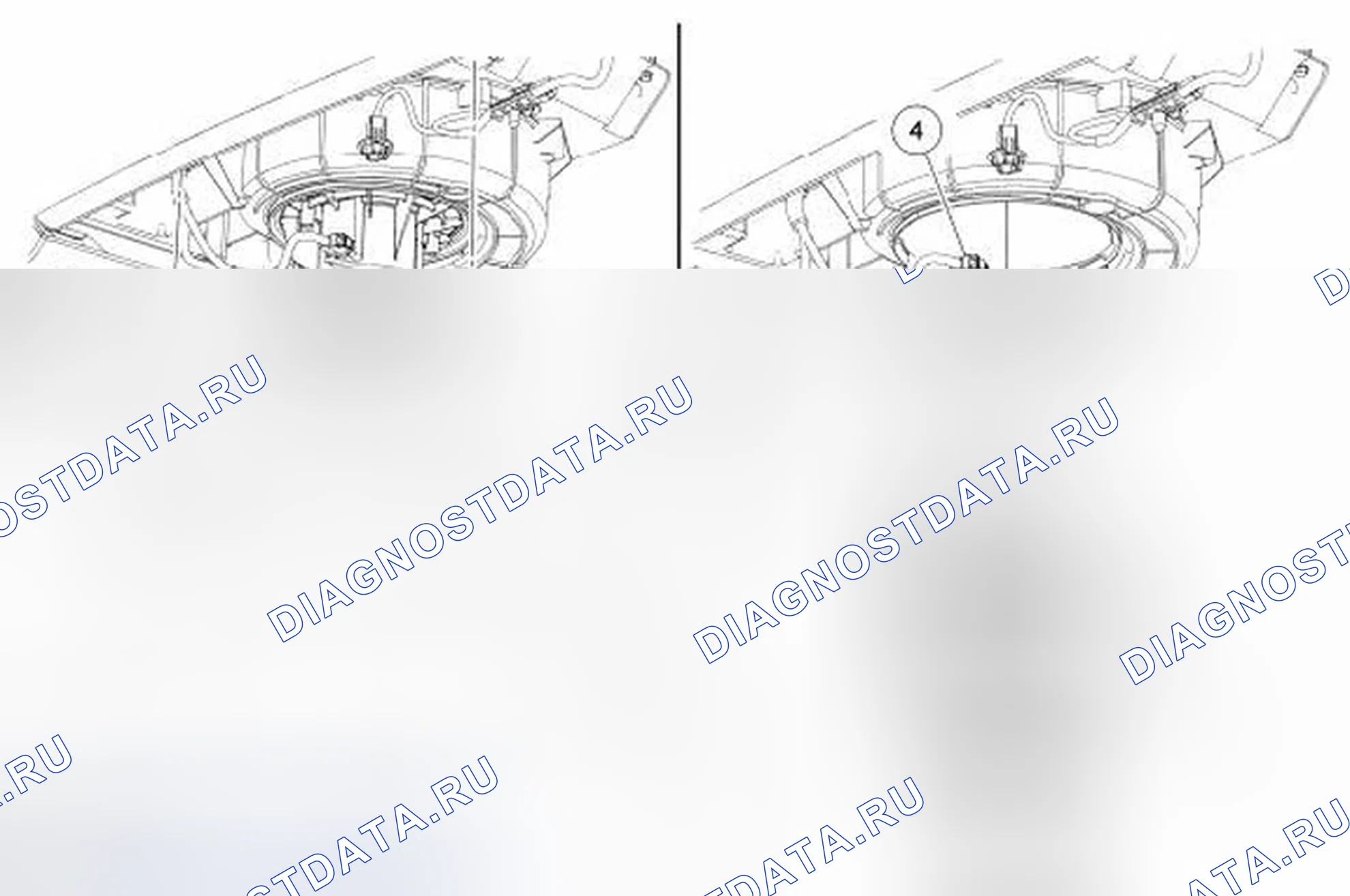 Рис. 149: Электродвигатель воздуходувки. Ford Taurus VI