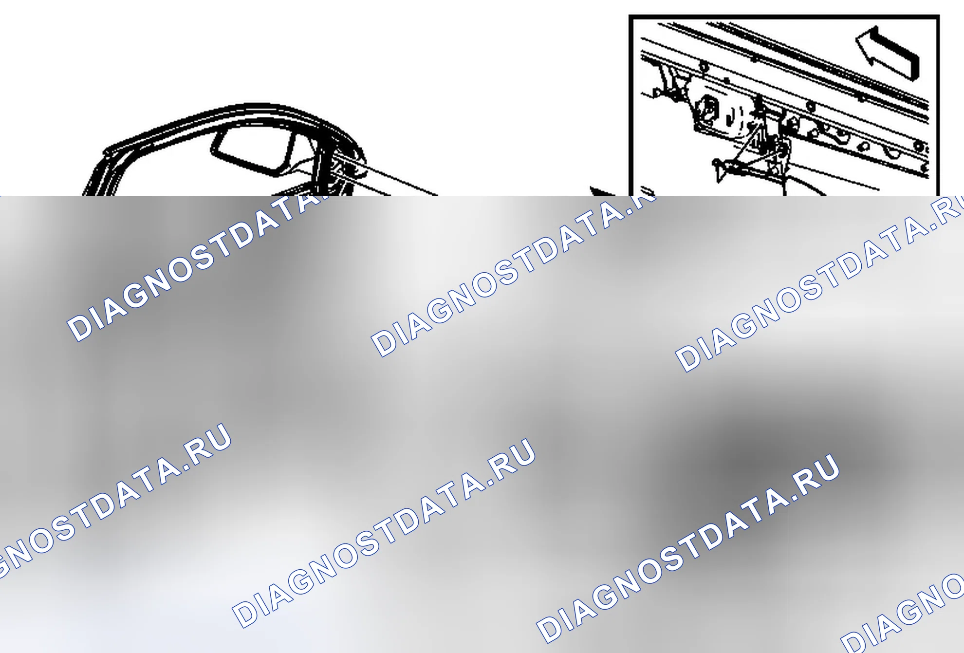 Рис. 63: Замена передней дверной панели - левая сторона (Acadia). Chevrolet Traverse I