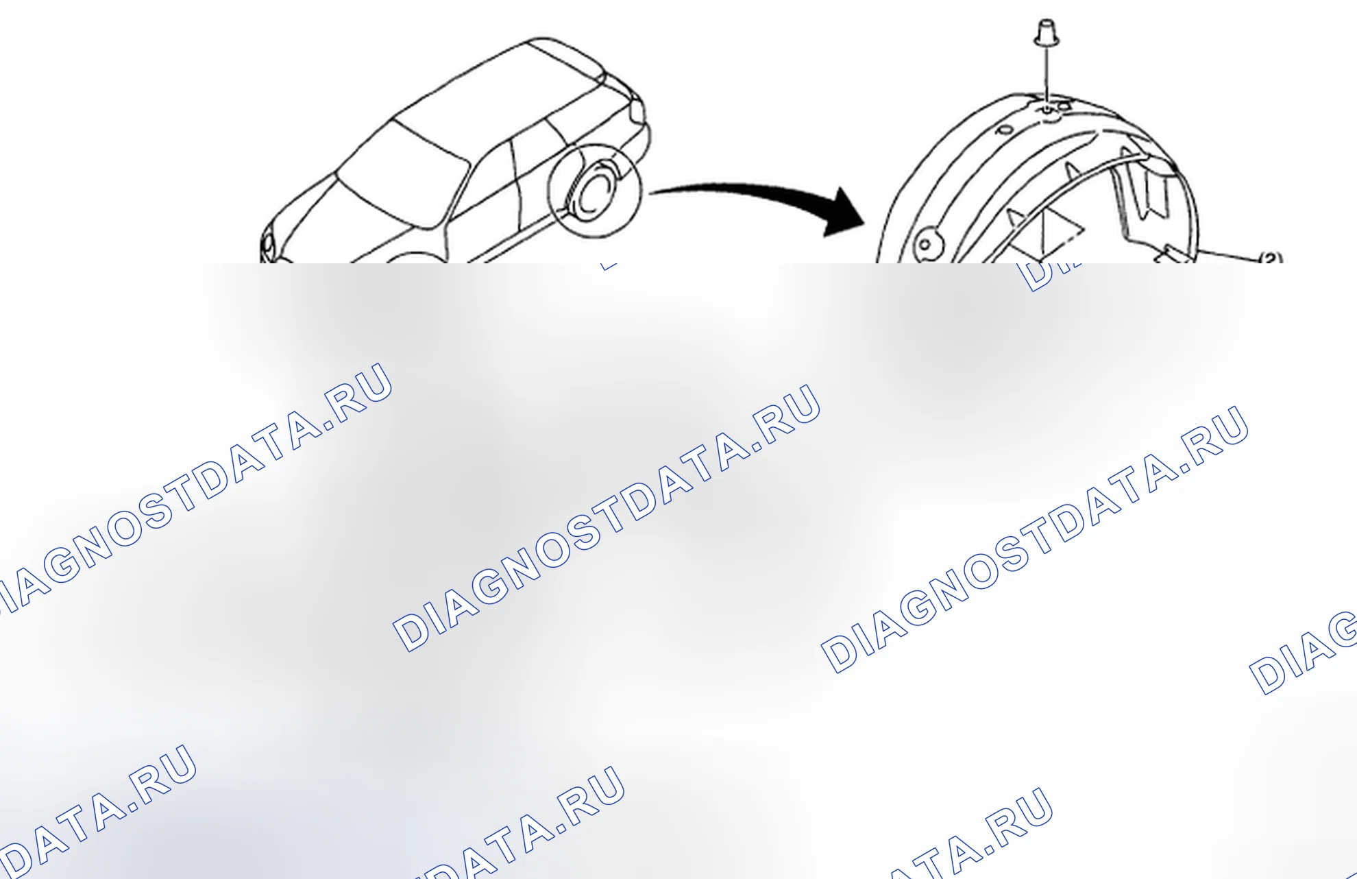 Рис. 23: MUDGUARD. Subaru Outback BP рестайлинг