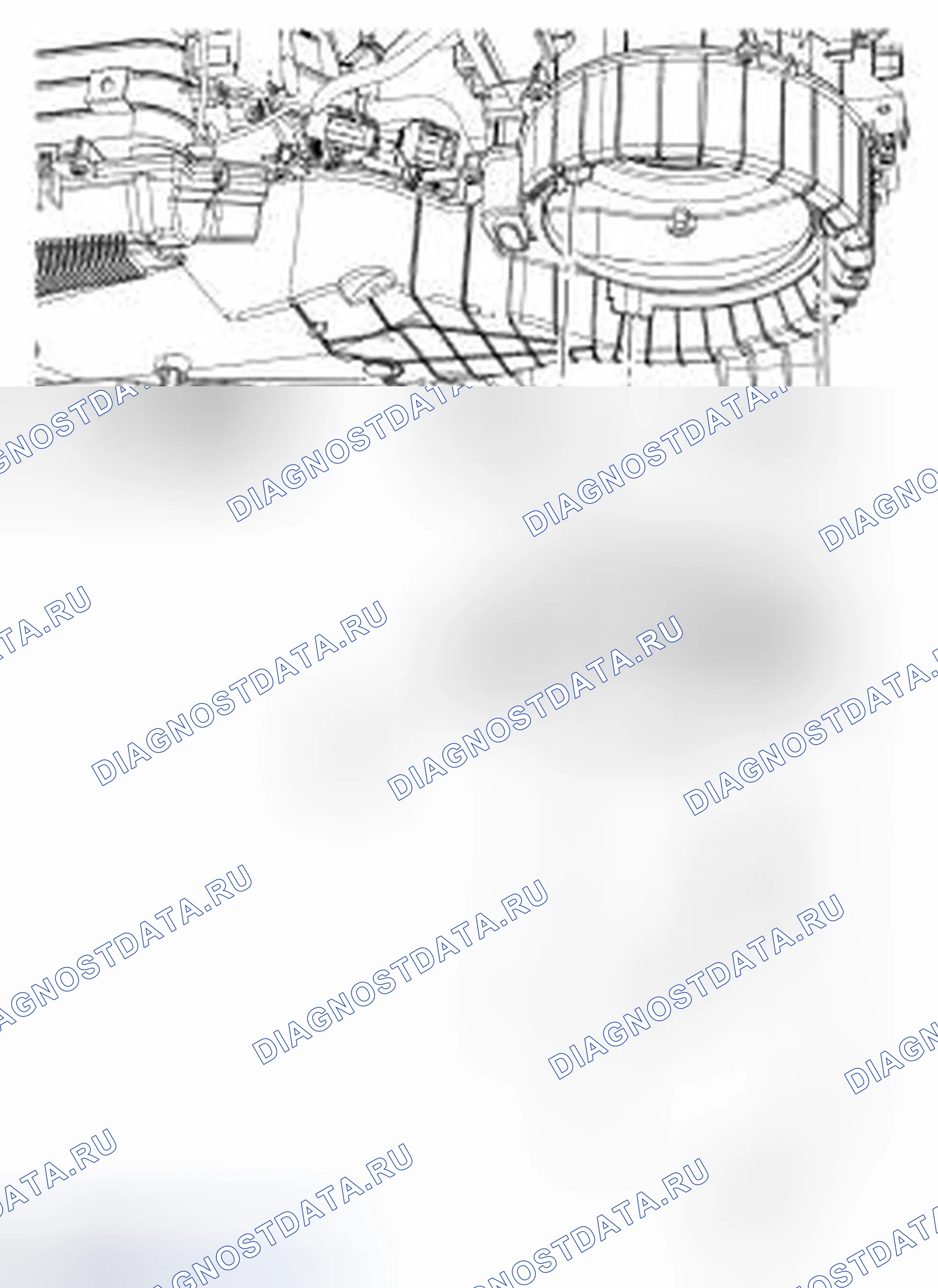 Рис. 97: Двигатель воздуходувки. Ford Edge I