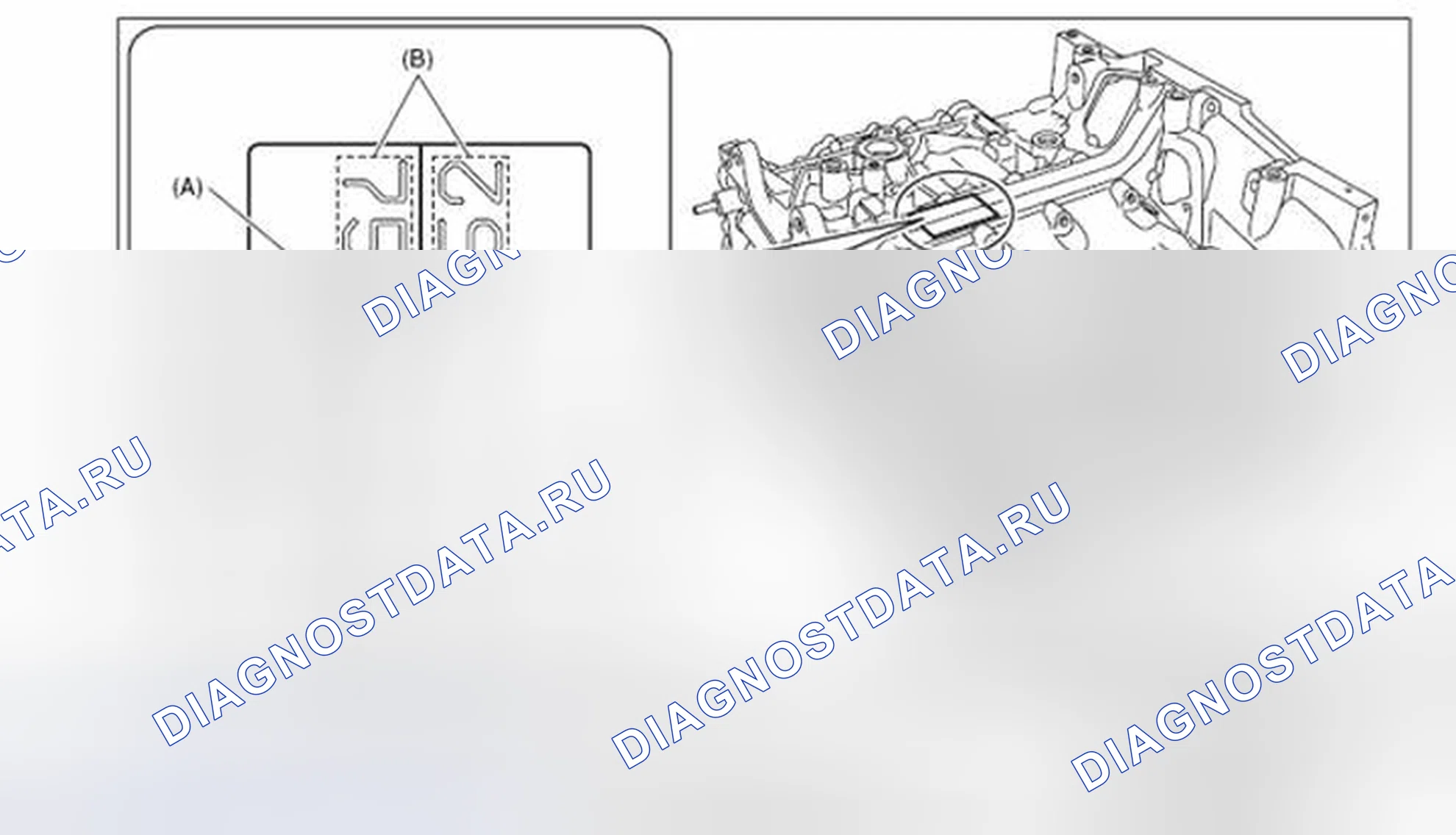 Рис. 436: БЛОК ЦИЛИНДРОВ И ПОРШЕНЬ. Subaru Impreza GK