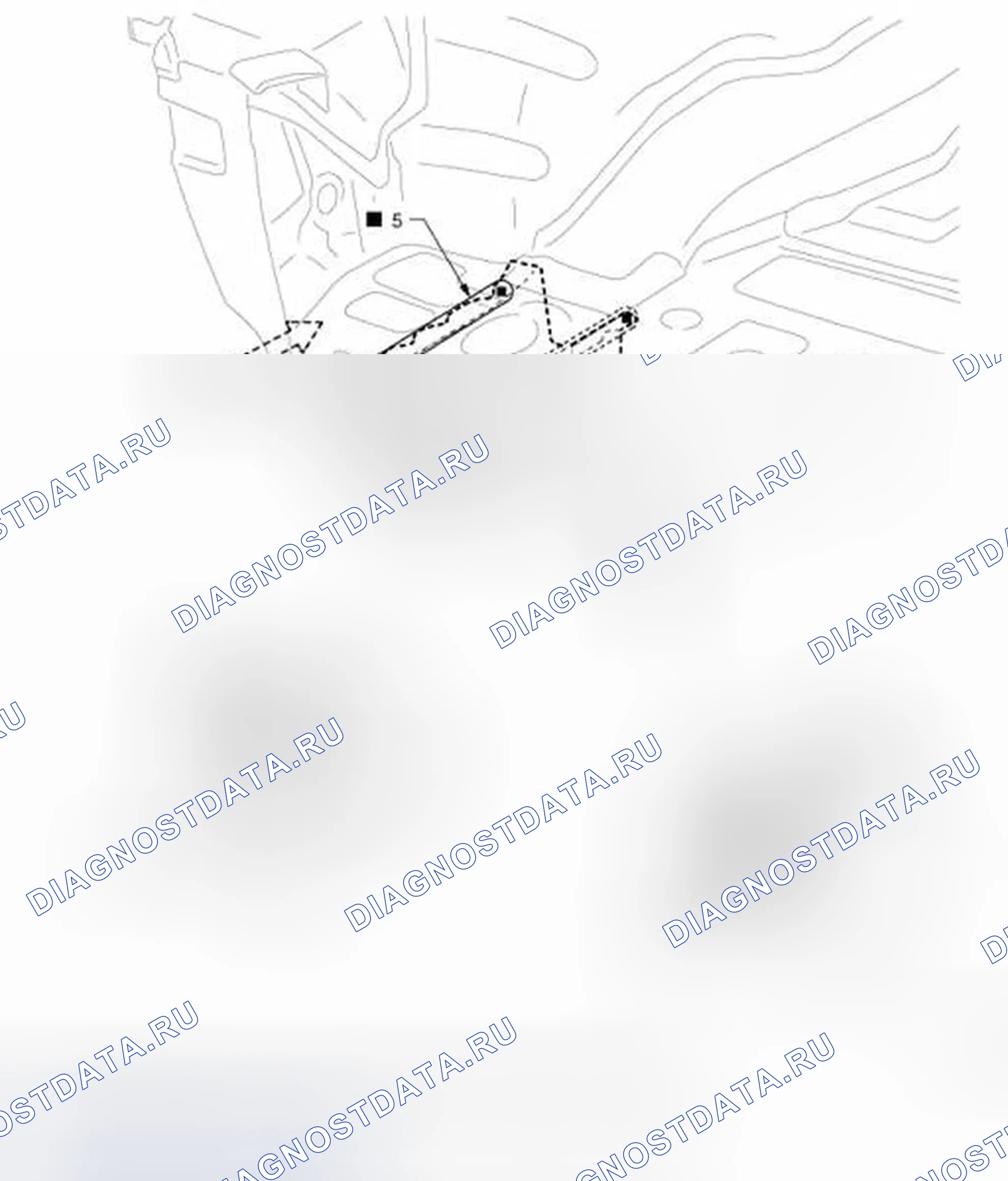 Рис. 328: Удлинение заднего бокового элемента (2WD). Infiniti Q60 I