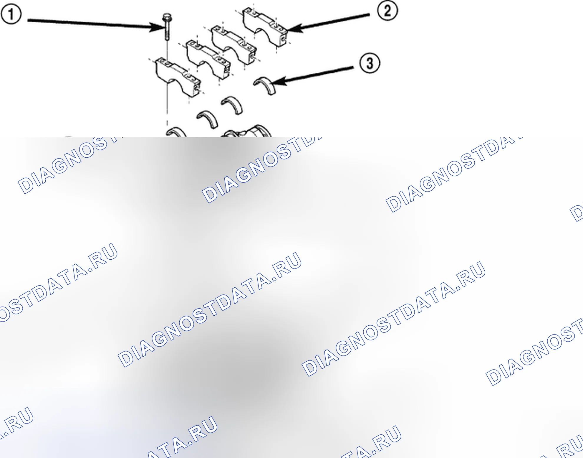 Рис. 316: БЛОК ДВИГАТЕЛЯ. Chrysler Town & Country V