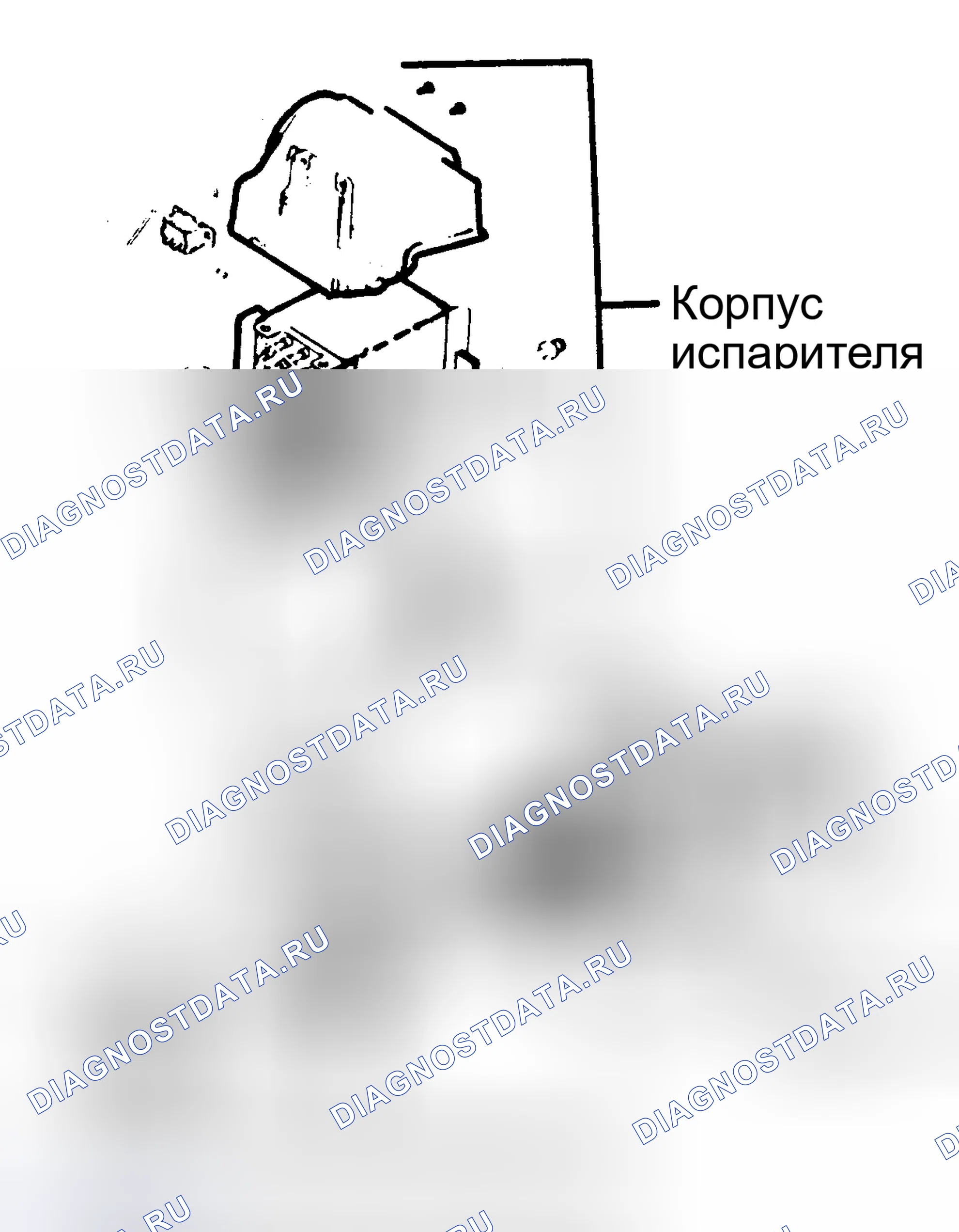 Рис. 39: Разнесенный вид нагревателя Maxima A / C в сборе (2 из 2). Nissan Maxima G910