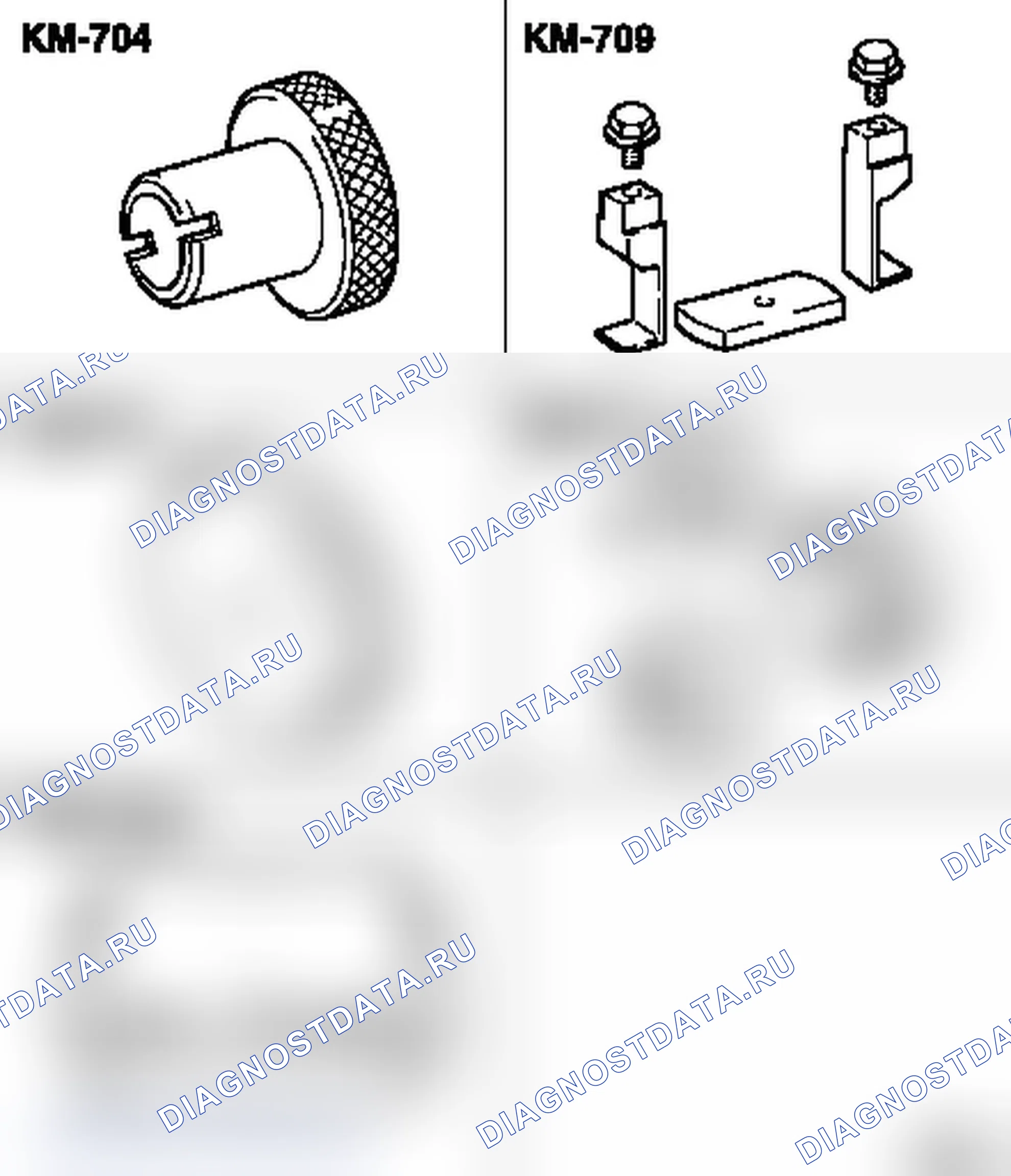 Специальные инструменты (AF 13-II/AF 17/AF 20/AF 22). Opel Astra G