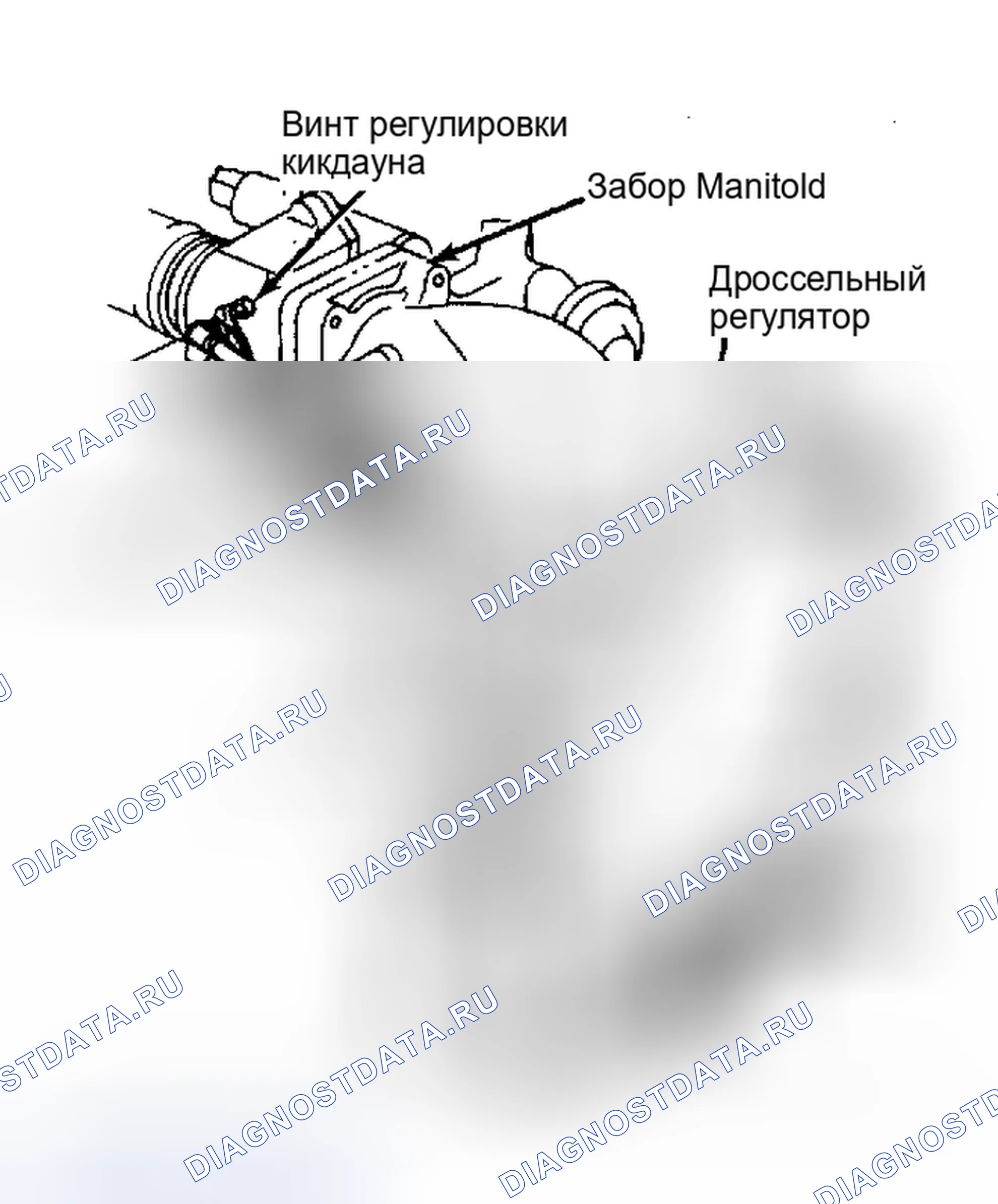 Рис. 52: Регулировка рычажного механизма переключения коробки передач (на турбодвигателе 2,3 л). Mercury Marquis V