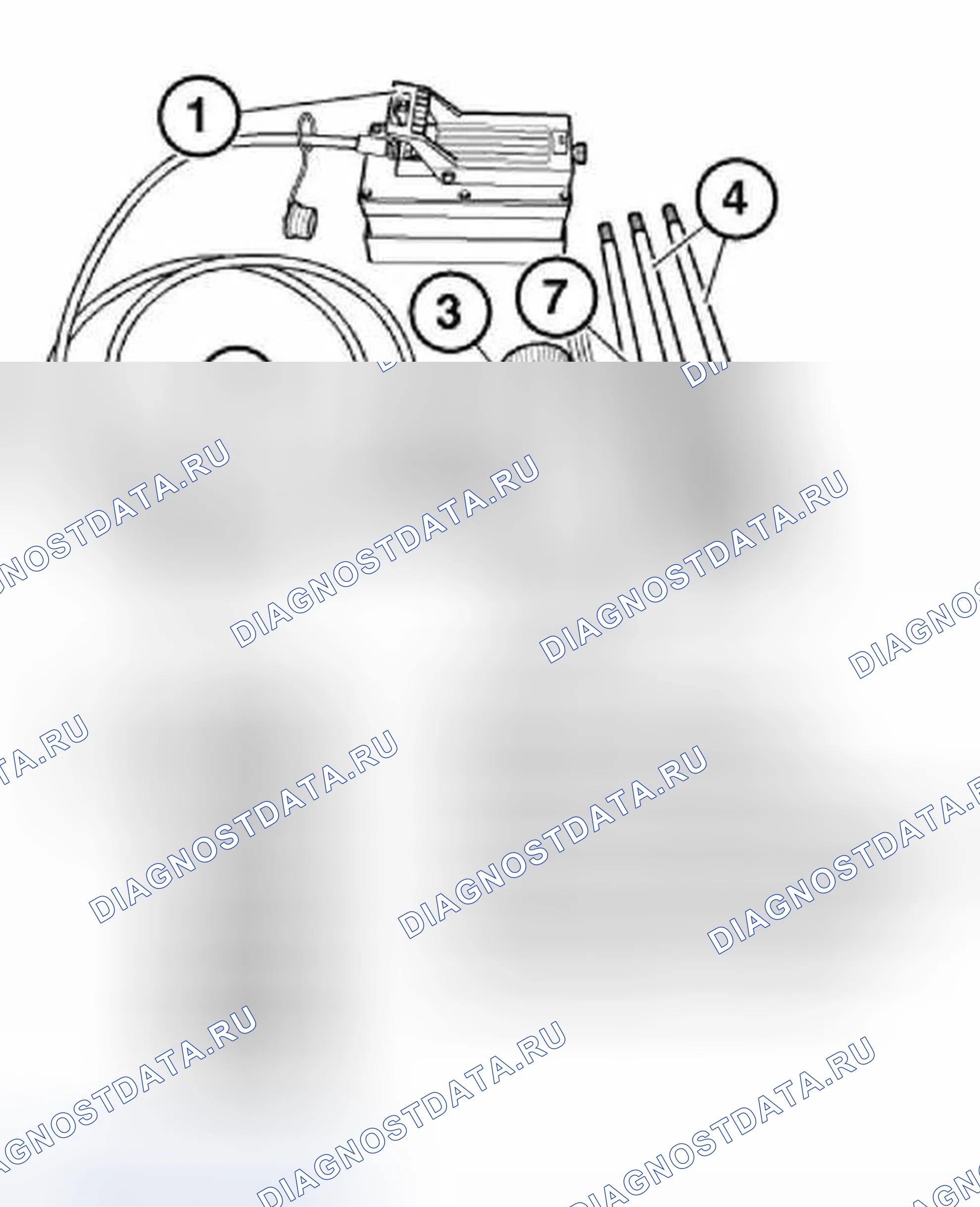 Рис. 99: 00 8 000 Гидравлический съемник. BMW X5 E53