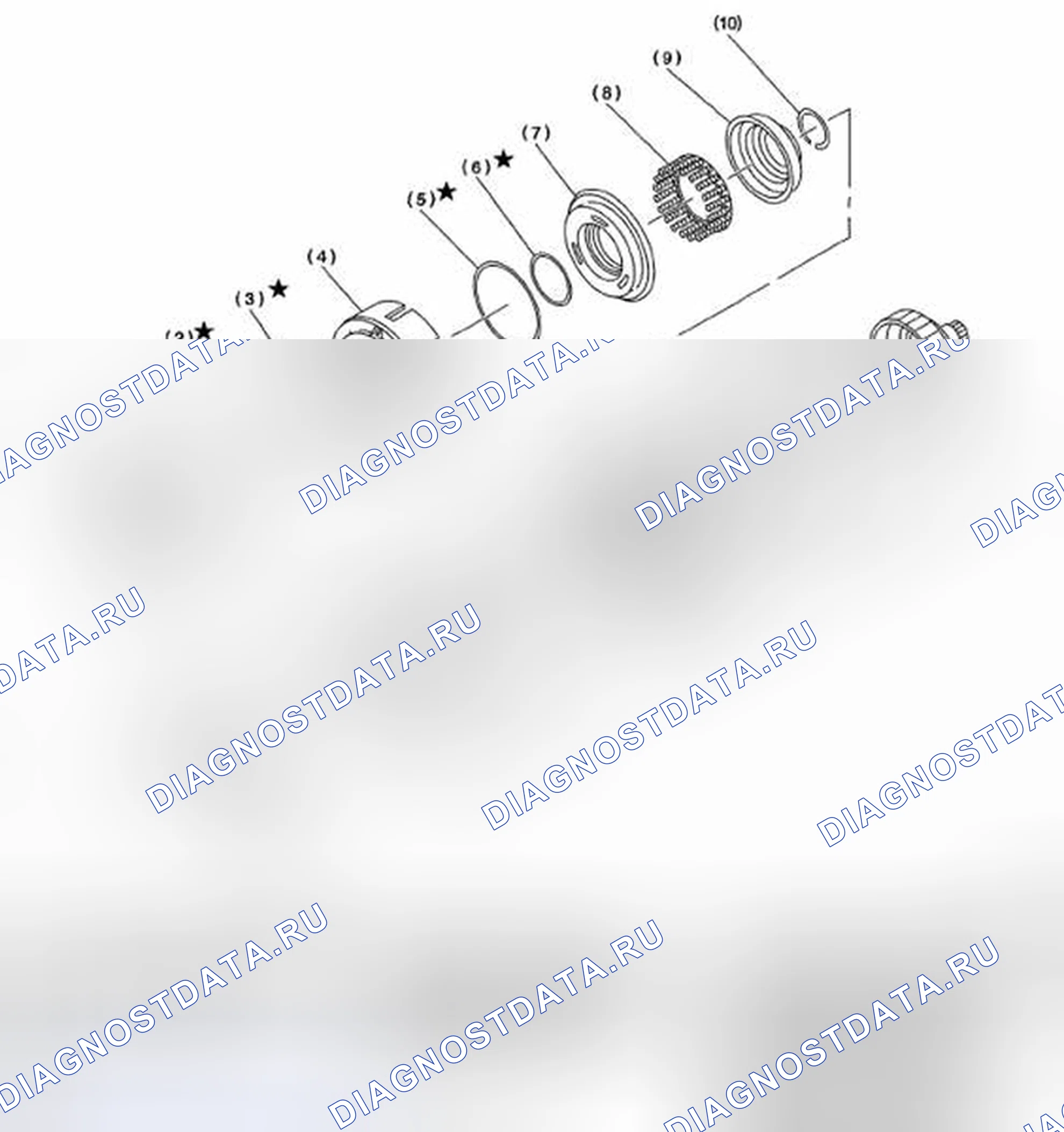 Рис. 315: СЦЕПЛЕНИЕ ВЫСОКОГО И ЗАДНЕГО ХОДА. Subaru Impreza WRX GH