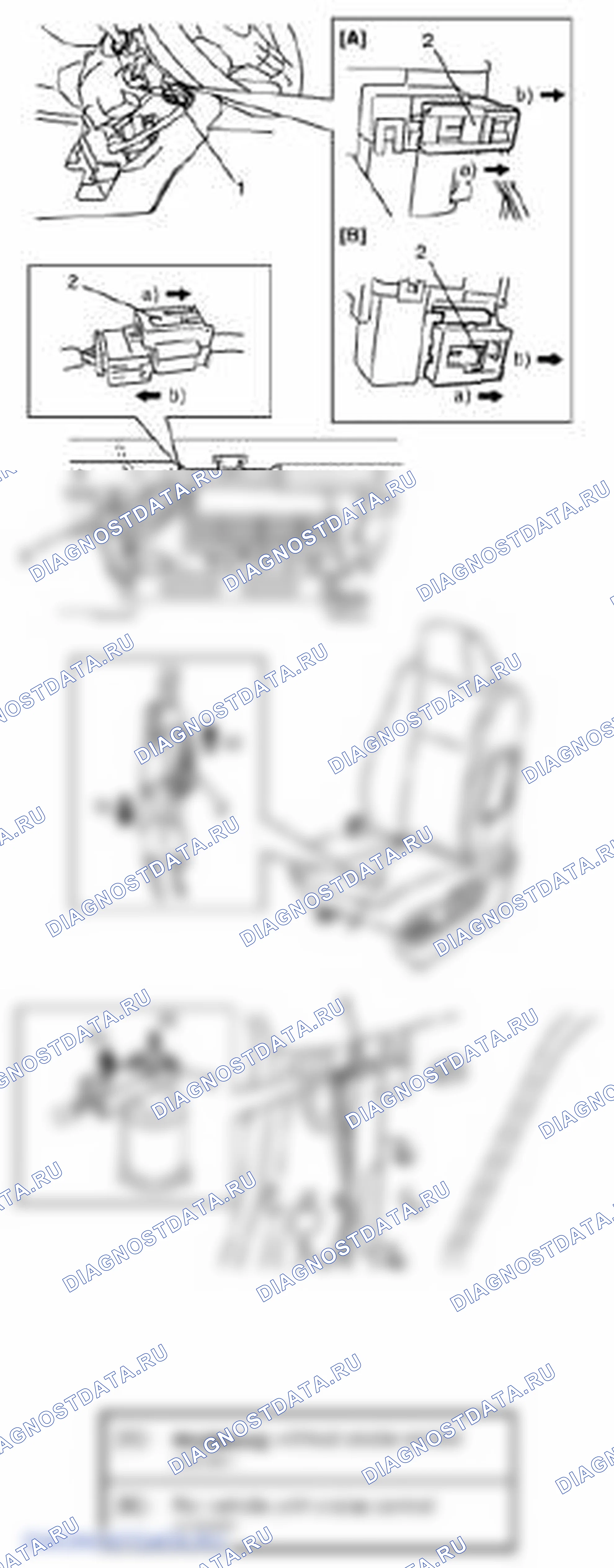 Рис. 238: Отключение системы подушек безопасности. Suzuki Grand Vitara II