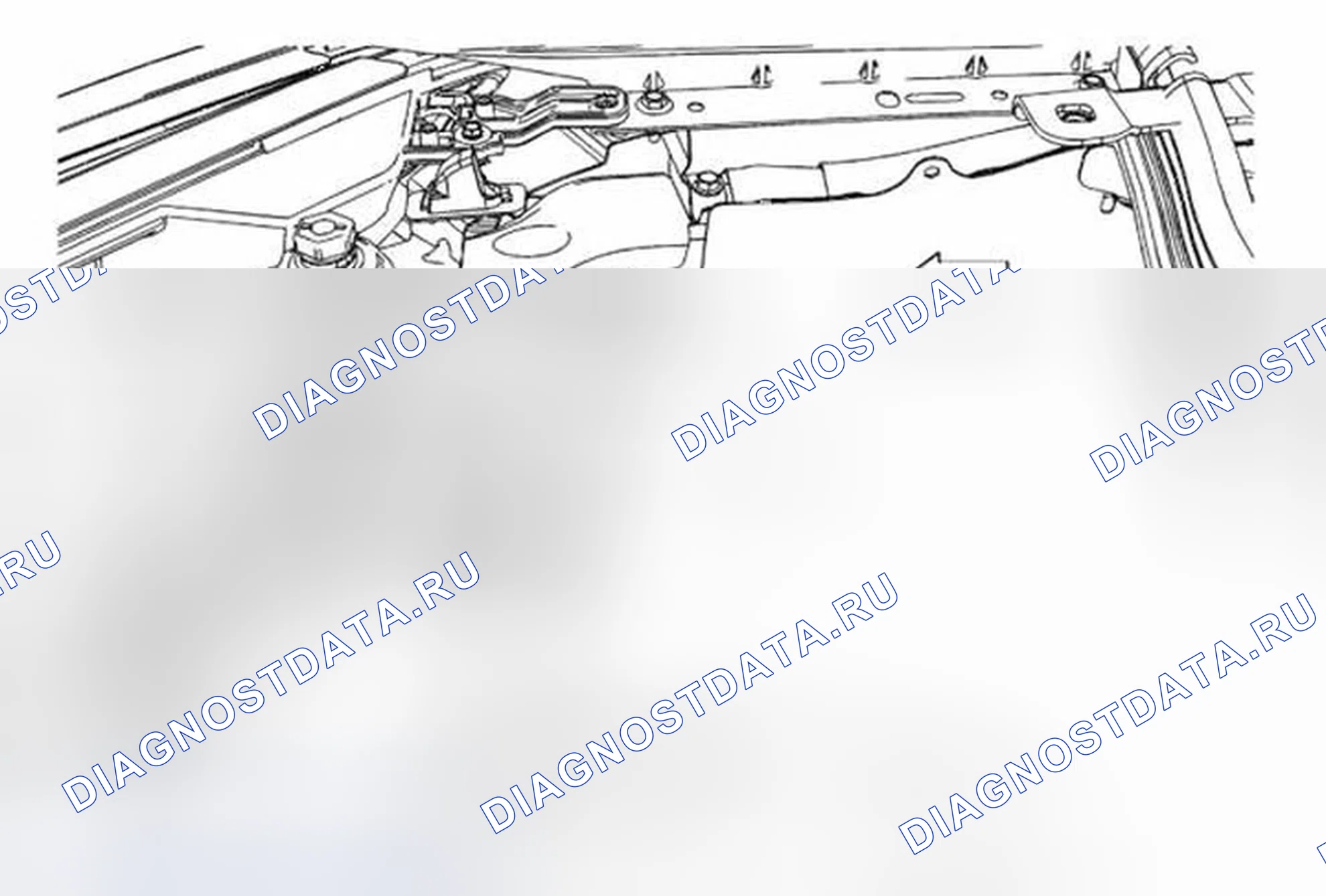 Рис. 35: Замена лампы сигнала переднего поворота (правая рука). Buick Encore I
