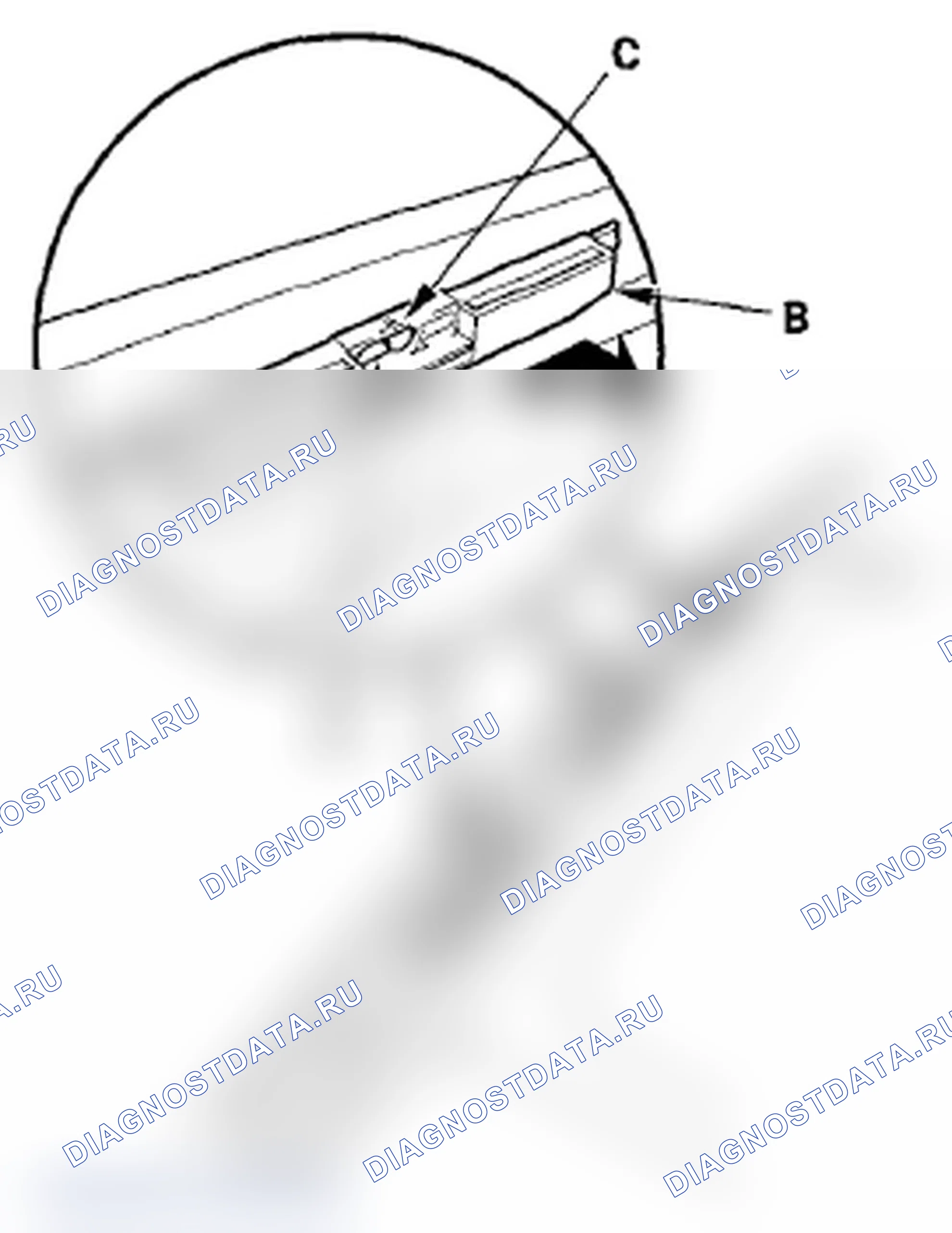 Рис. 18: Замена фиксатора. Acura TL IV