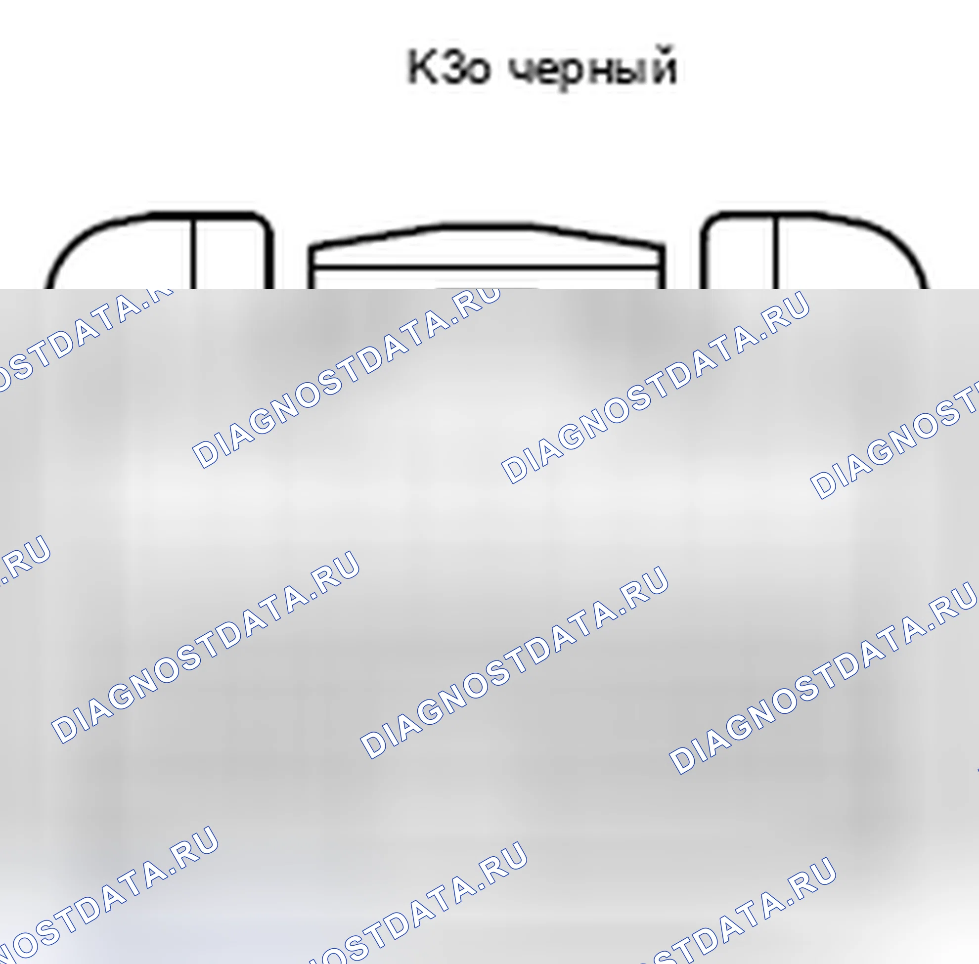 Рис. 725: Вид с торца разъема ECU управления подвеской (K30). Lexus LX J200