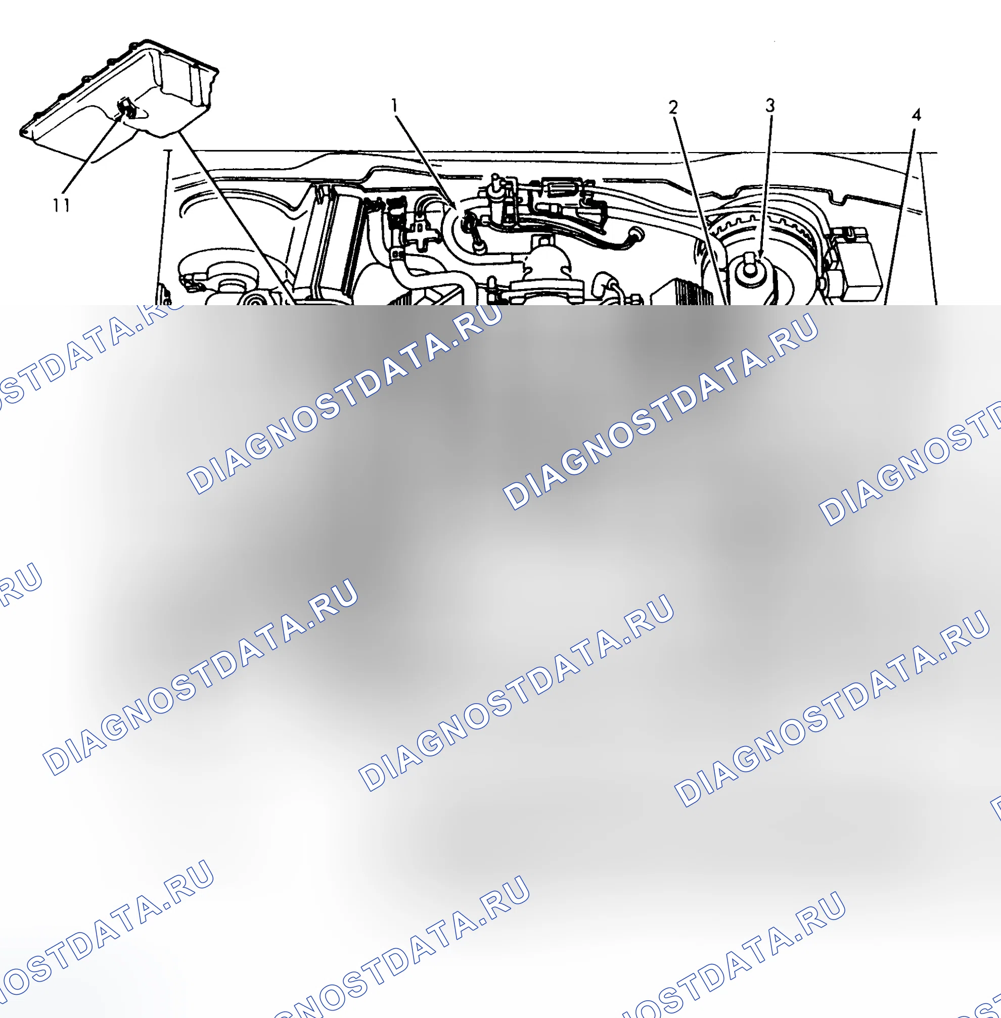 Рис. 6: РАСПОЛОЖЕНИЕ ТОЧЕК ОБСЛУЖИВАНИЯ. Ford Crown Victoria I