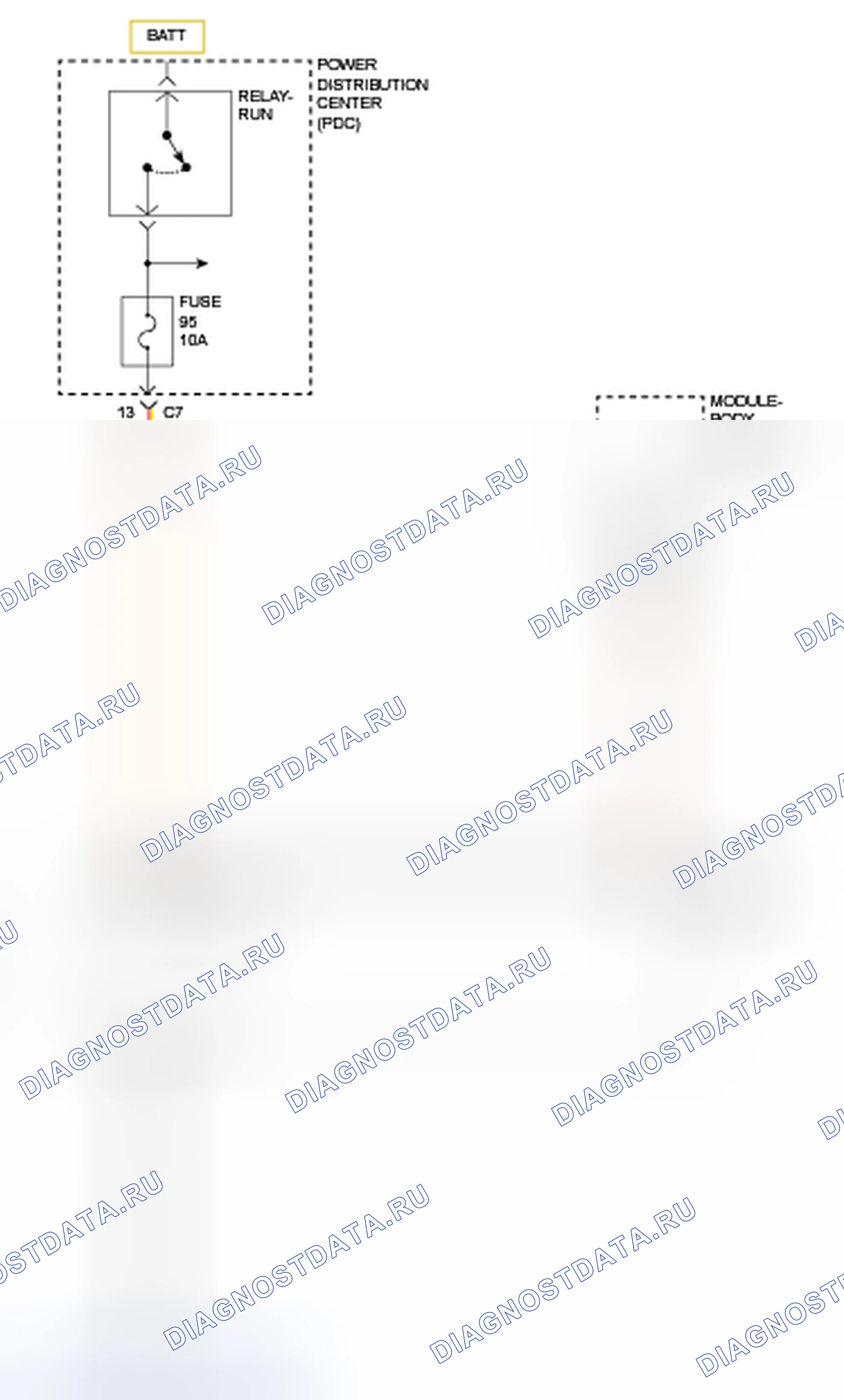 Рис. 228: U0264-00-ПОТЕРЯ СВЯЗИ С МОДУЛЕМ КАМЕРЫ - СЗАДИ. RAM 1500 IV
