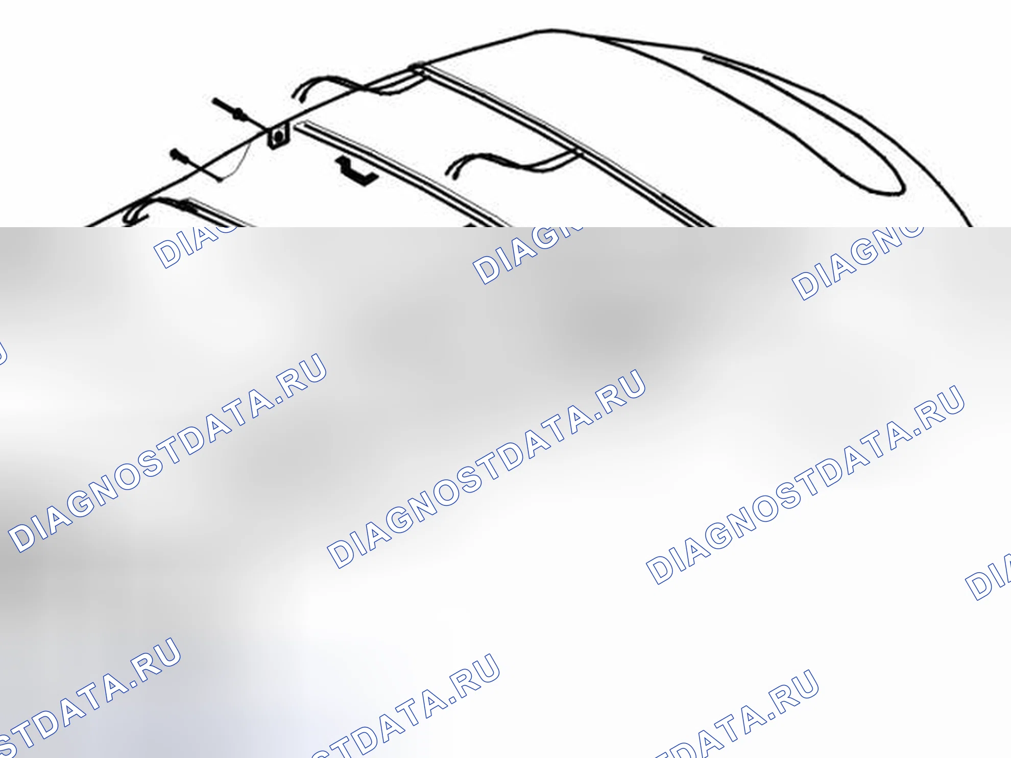 Рис. 278: Удаление текстильной облицовки, центральная часть. Volvo C70 I