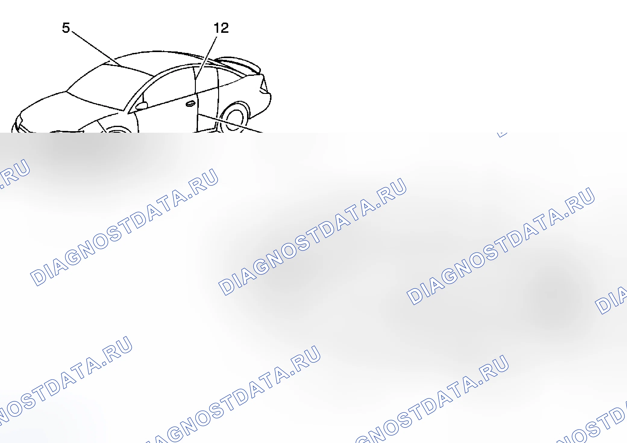 Рис. 23: Технические характеристики клиренса и заподлицо (купе). Kia Rio III
