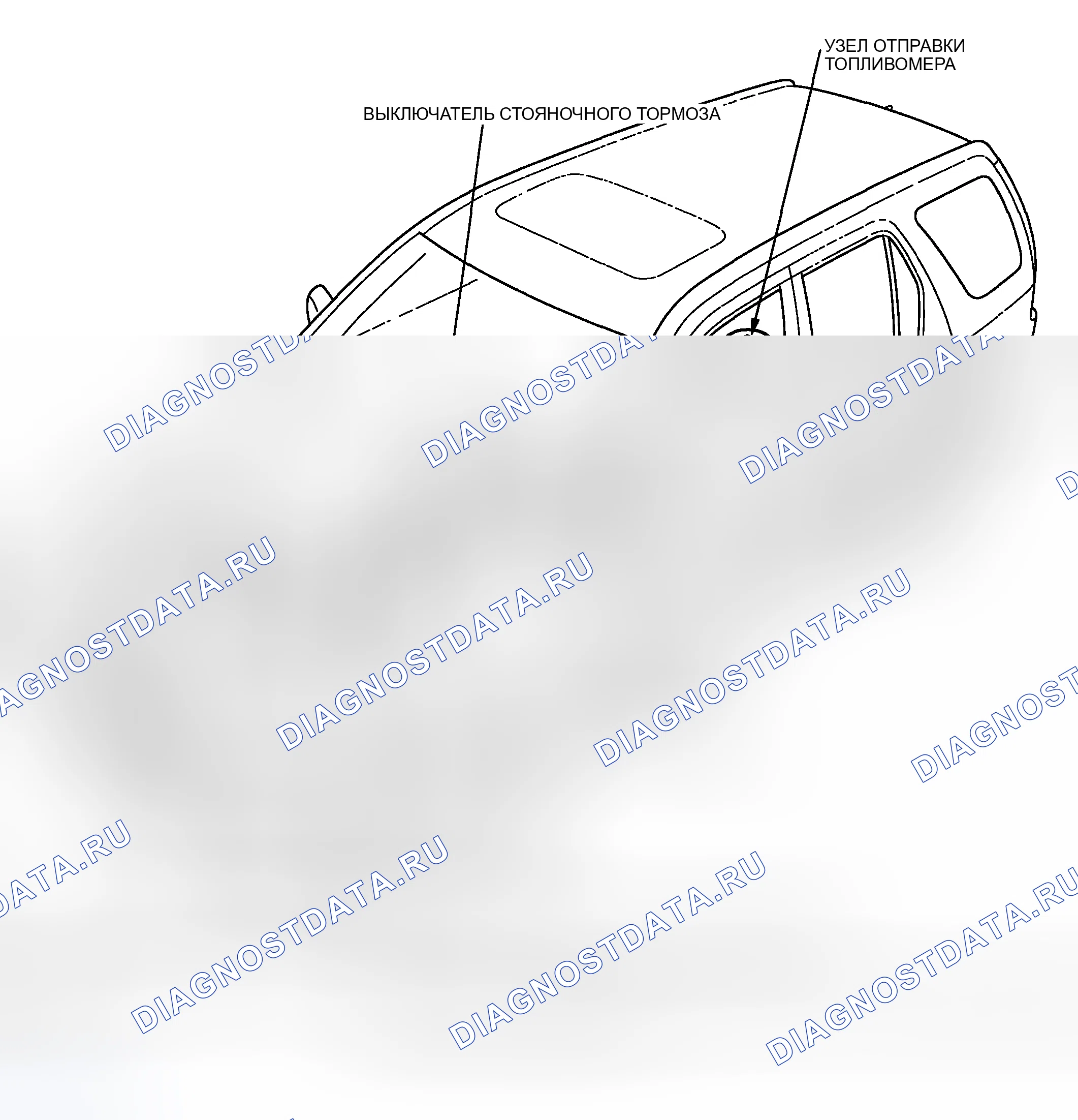 Рис. 83: Указатель расположения компонентов. Honda CR-V II рестайлинг