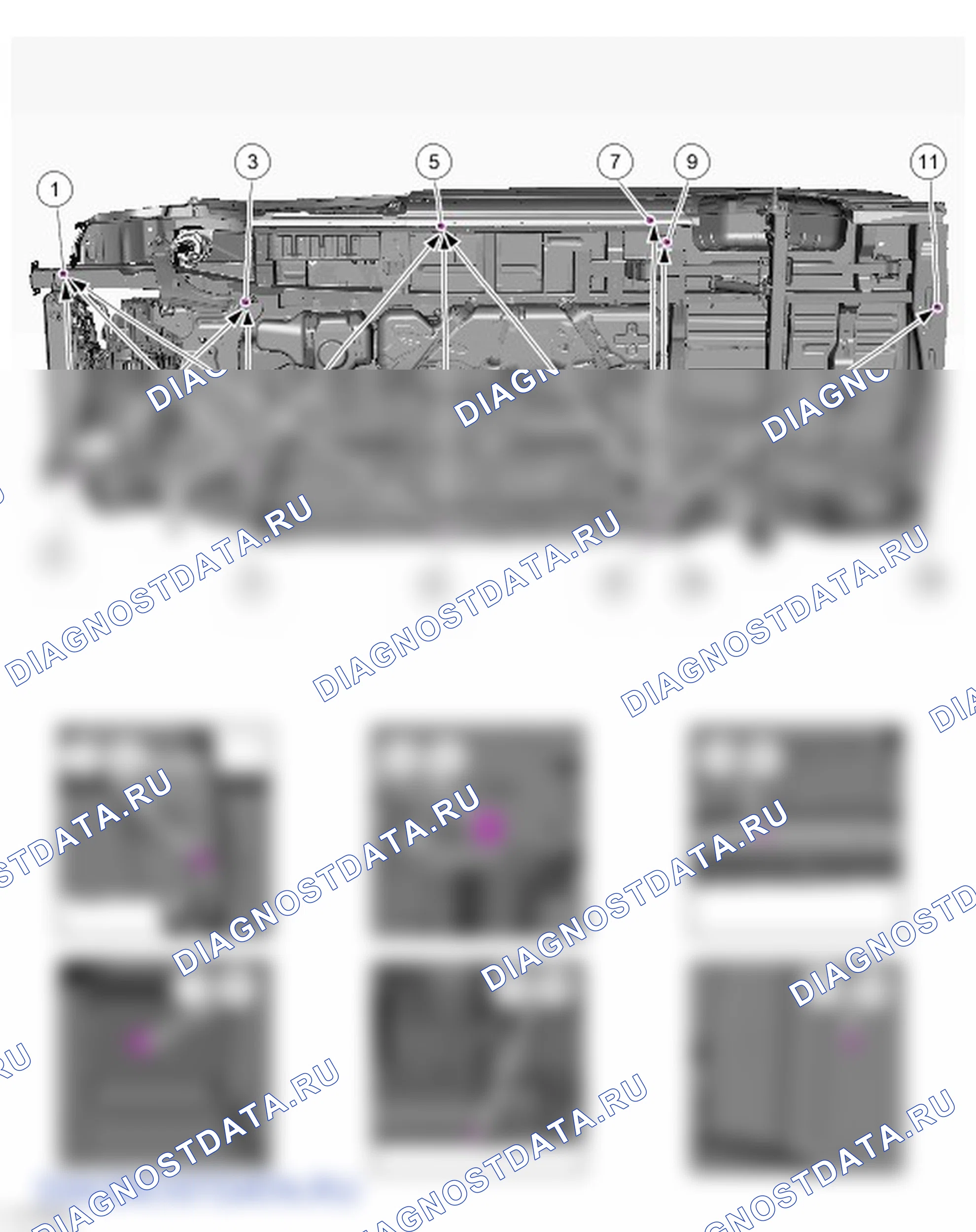 Как проверить подкузовные зазоры. Ford Transit VIII