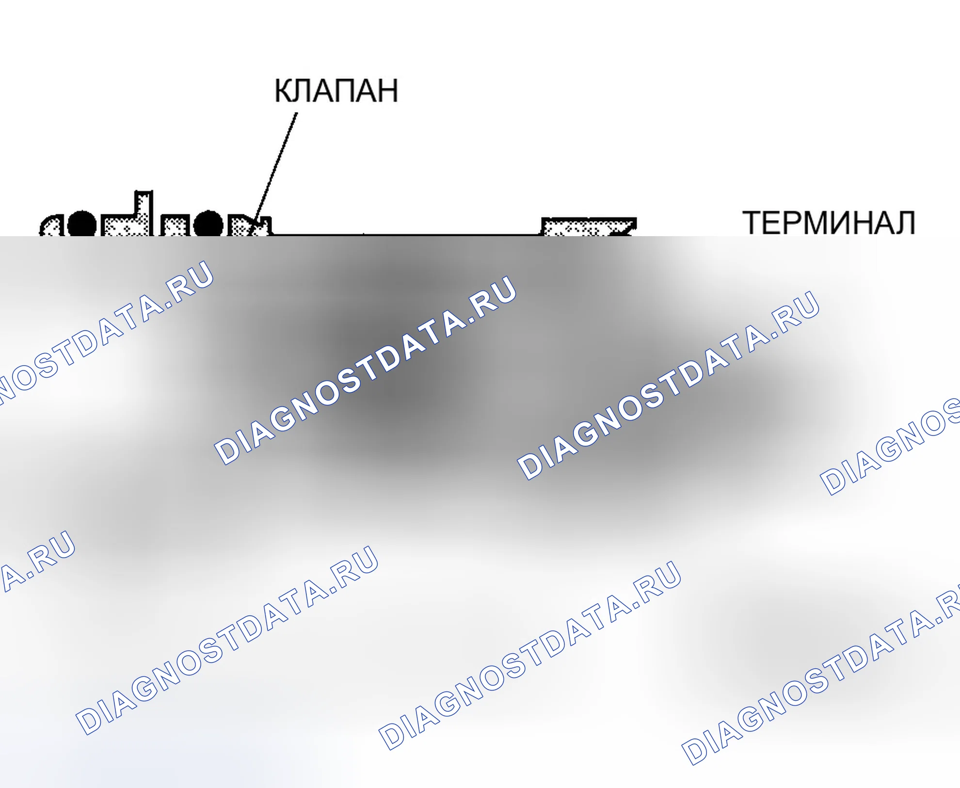 Рис. 48: Запорный клапан вентиляции канистры EVAP. Honda Element YH2