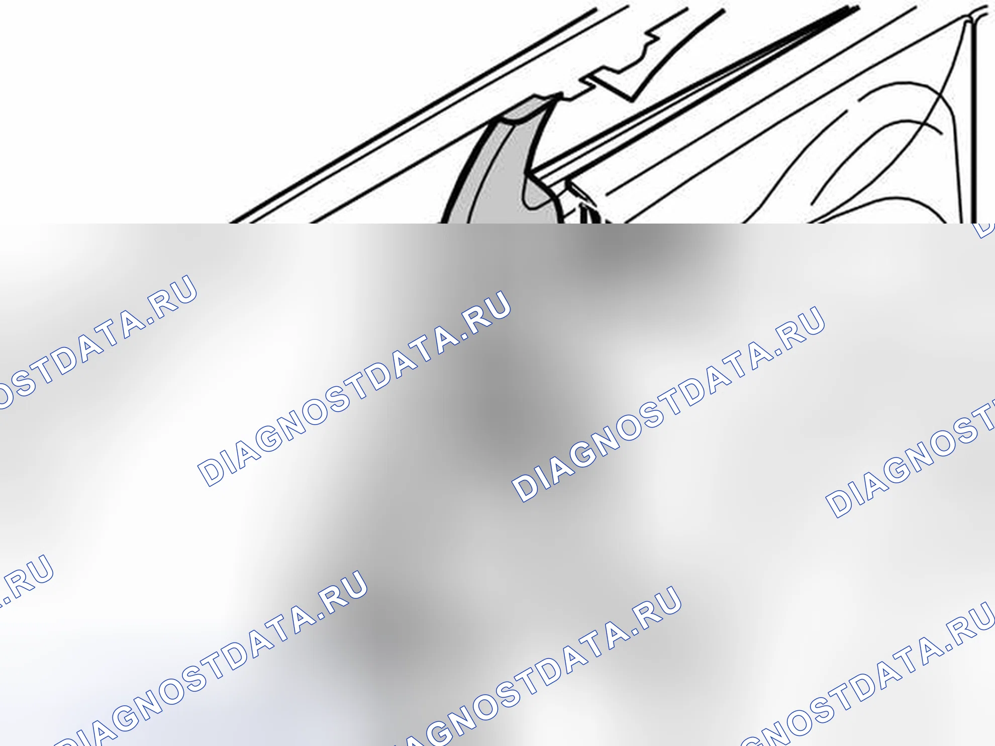 Рис. 376: Демонтаж панели C-Post. Volvo V70 II