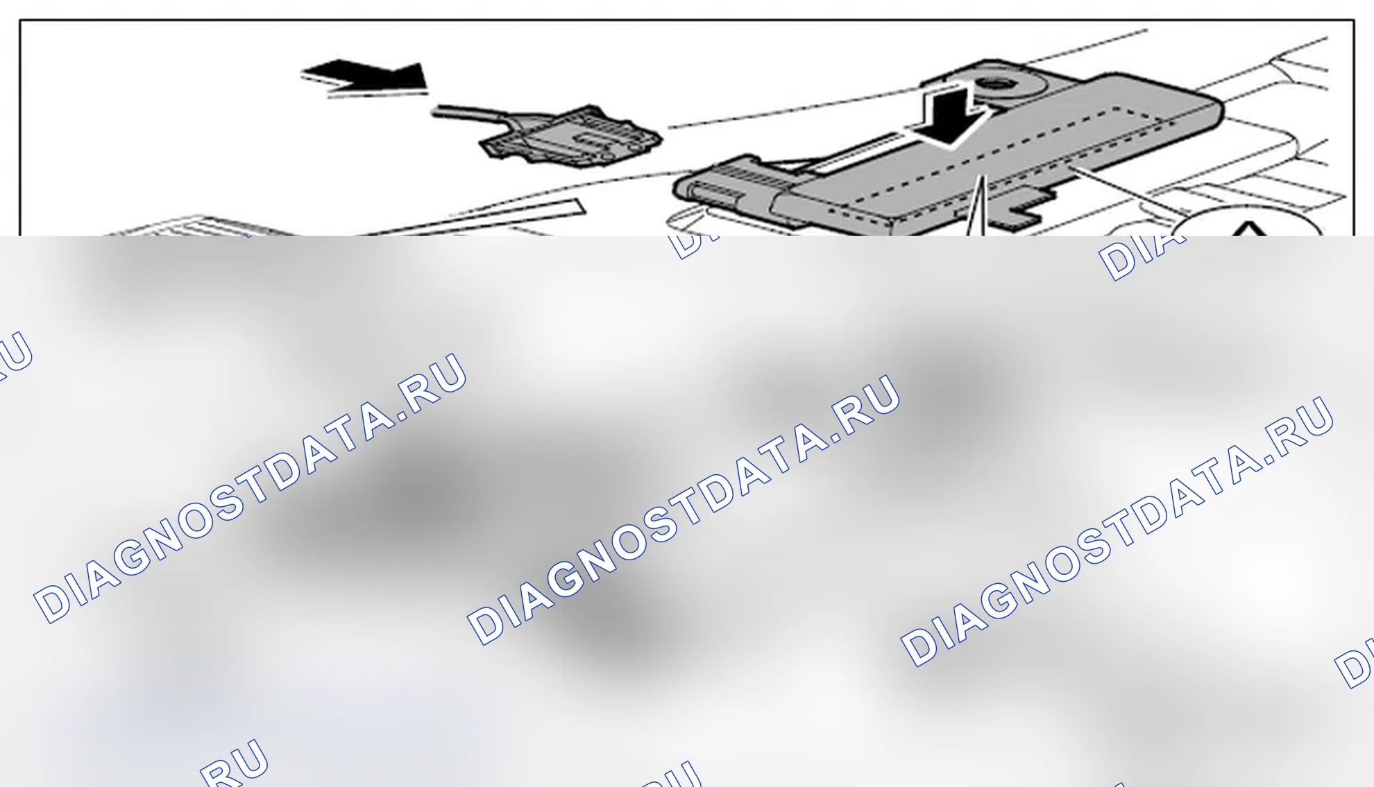 Рис. 748: Вилка на дверном разъеме. Porsche Cayenne S I