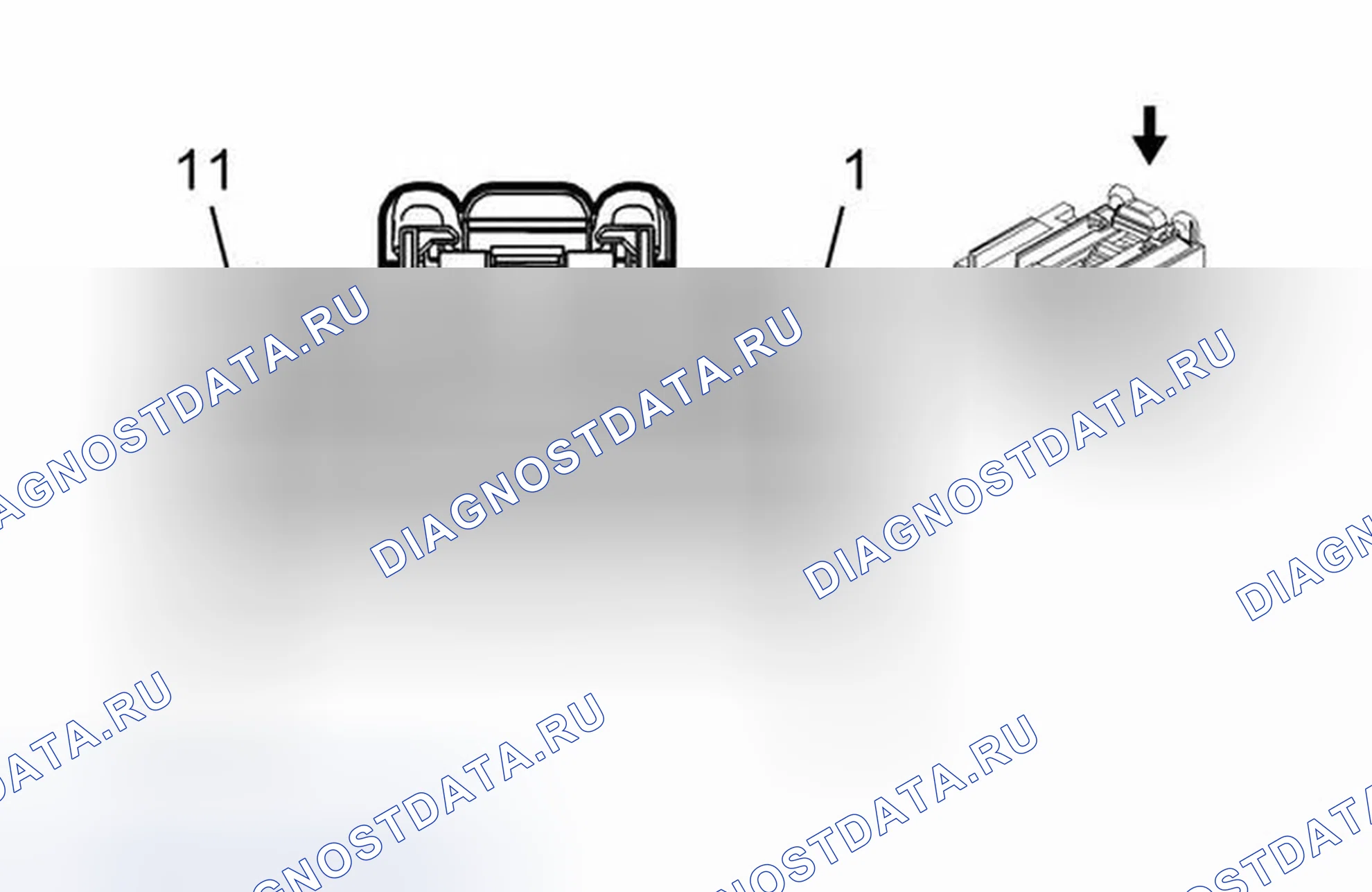 Рис. 336: X310 Подвесная система для подголовника к приборной панели. Chevrolet Volt I
