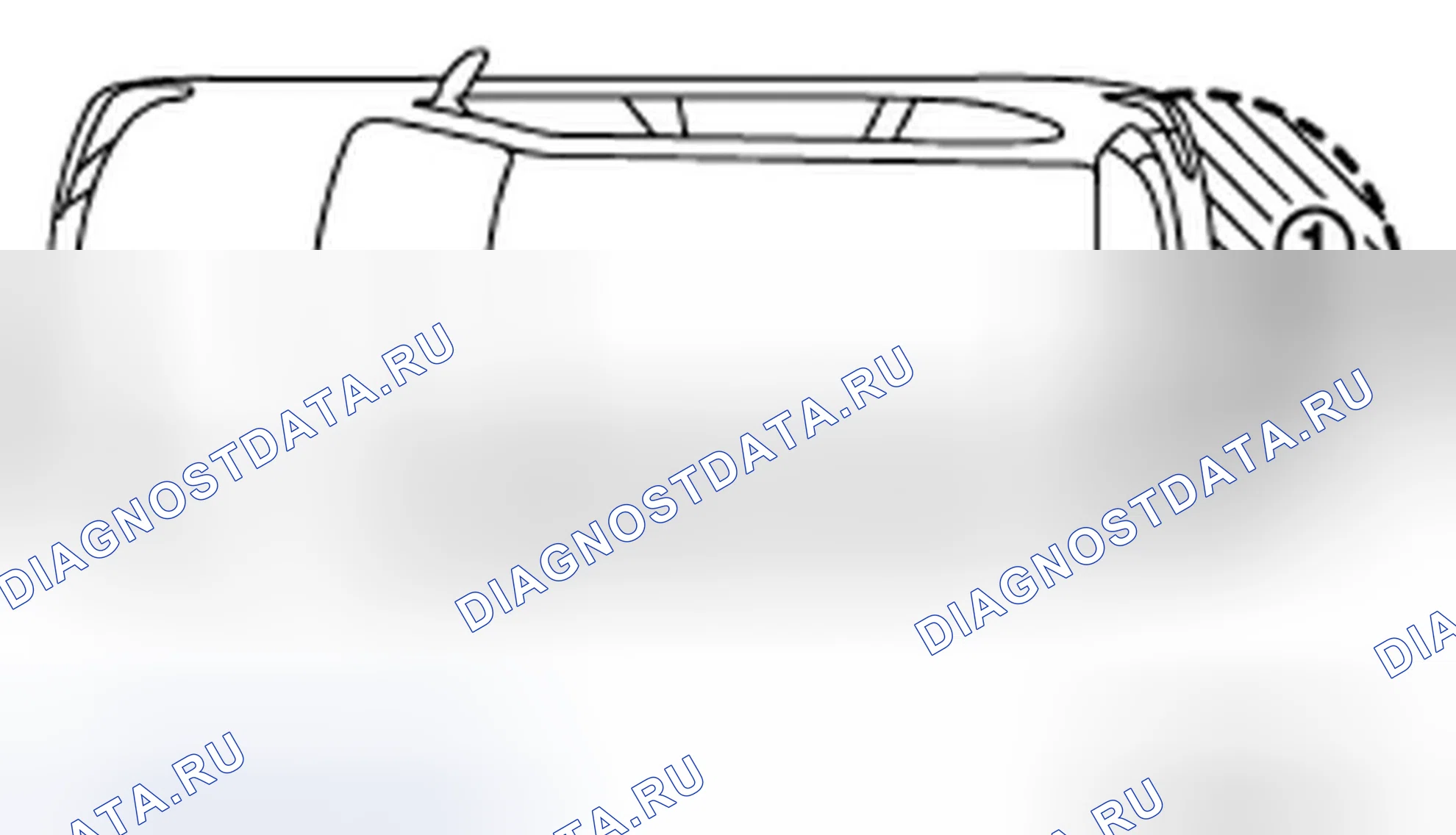 Рис. 302: ЗОНА ОБНАРУЖЕНИЯ АНТЕННЫ С ВНЕШНИМ КЛЮЧОМ. Infiniti QX60 I