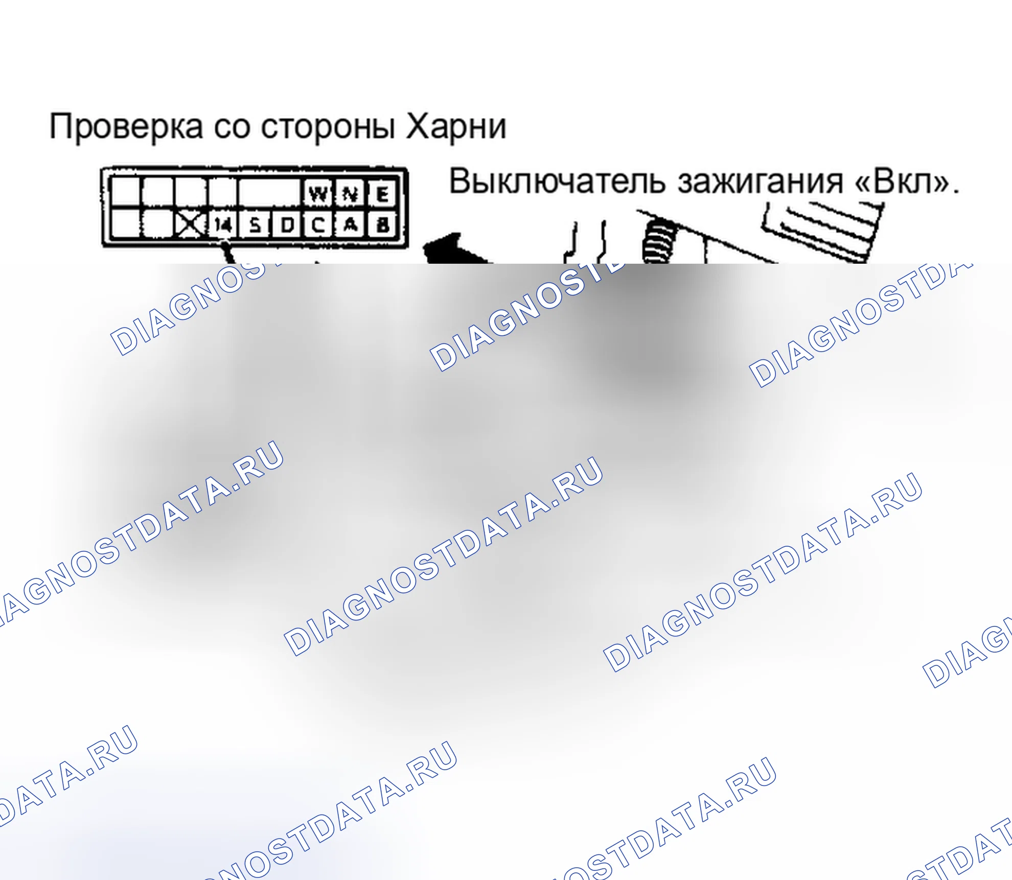 Рис. 29: Проверка ввода компаса. Nissan 300ZX Z31