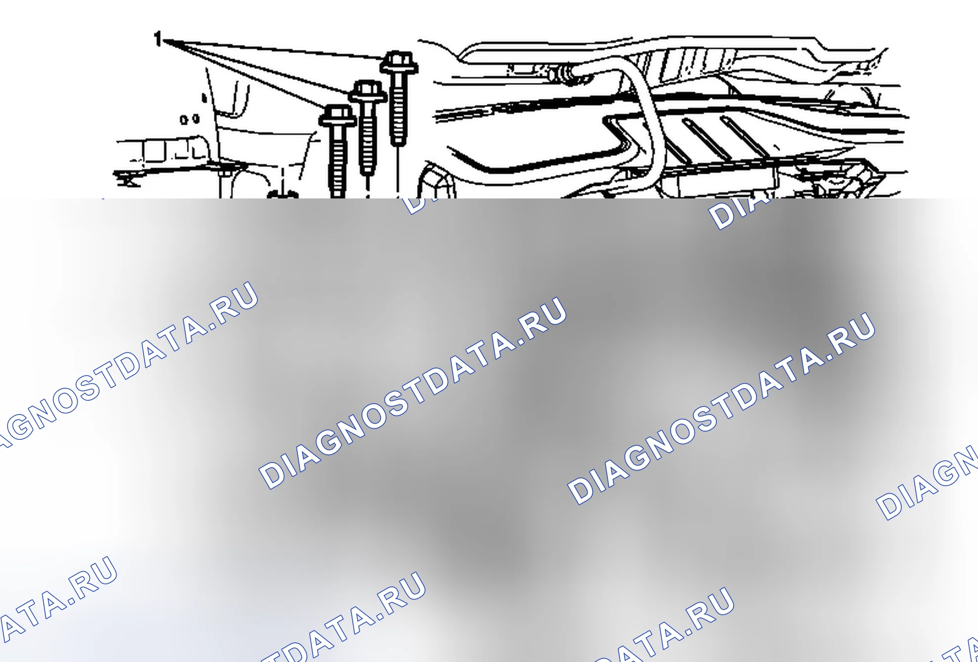 Рис. 8: Замена крепления двигателя - правая сторона. Chevrolet Equinox II