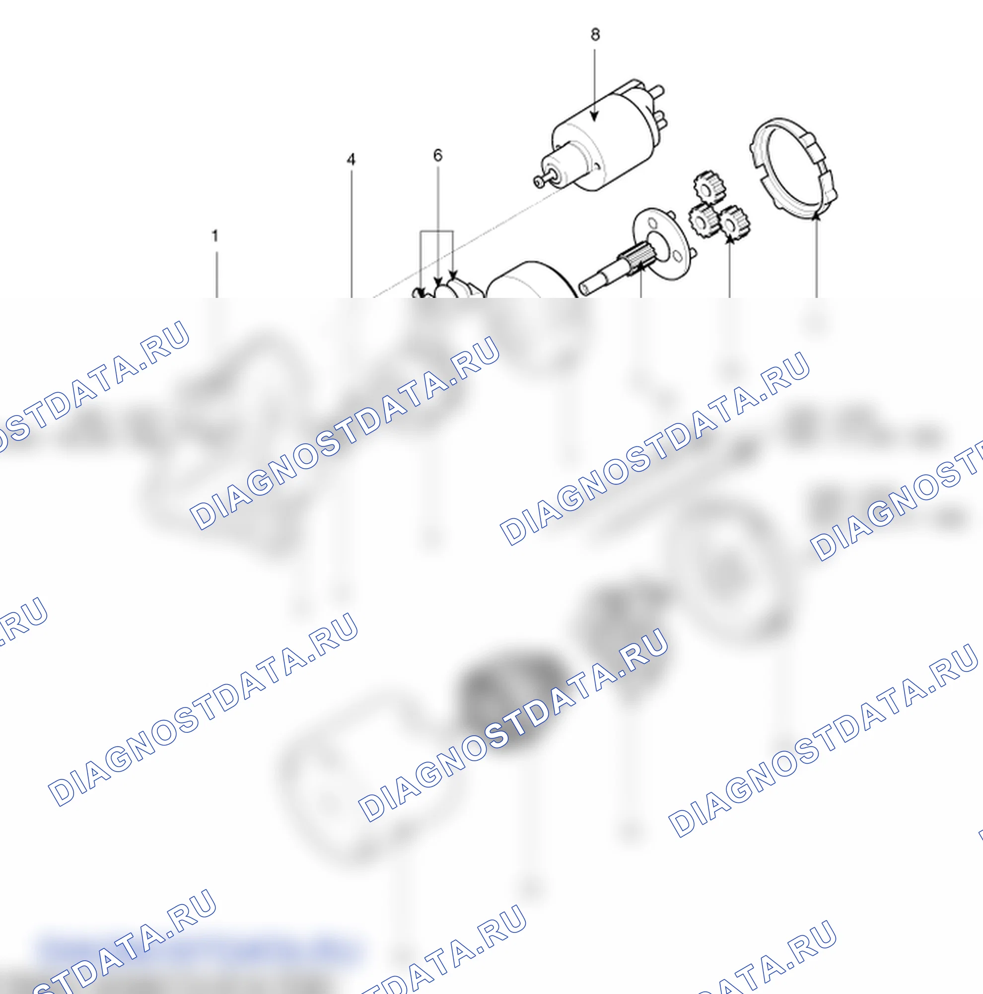 Детали стартера. Hyundai i20 GB