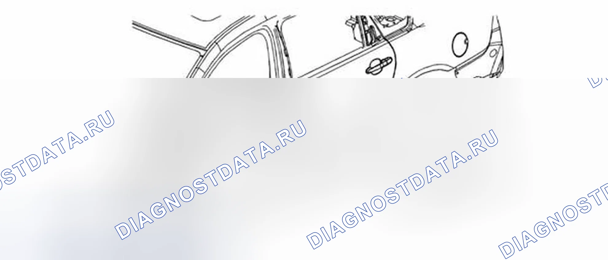 Рис. 71: Замена задней боковой двери (Impala). Chevrolet Impala IX