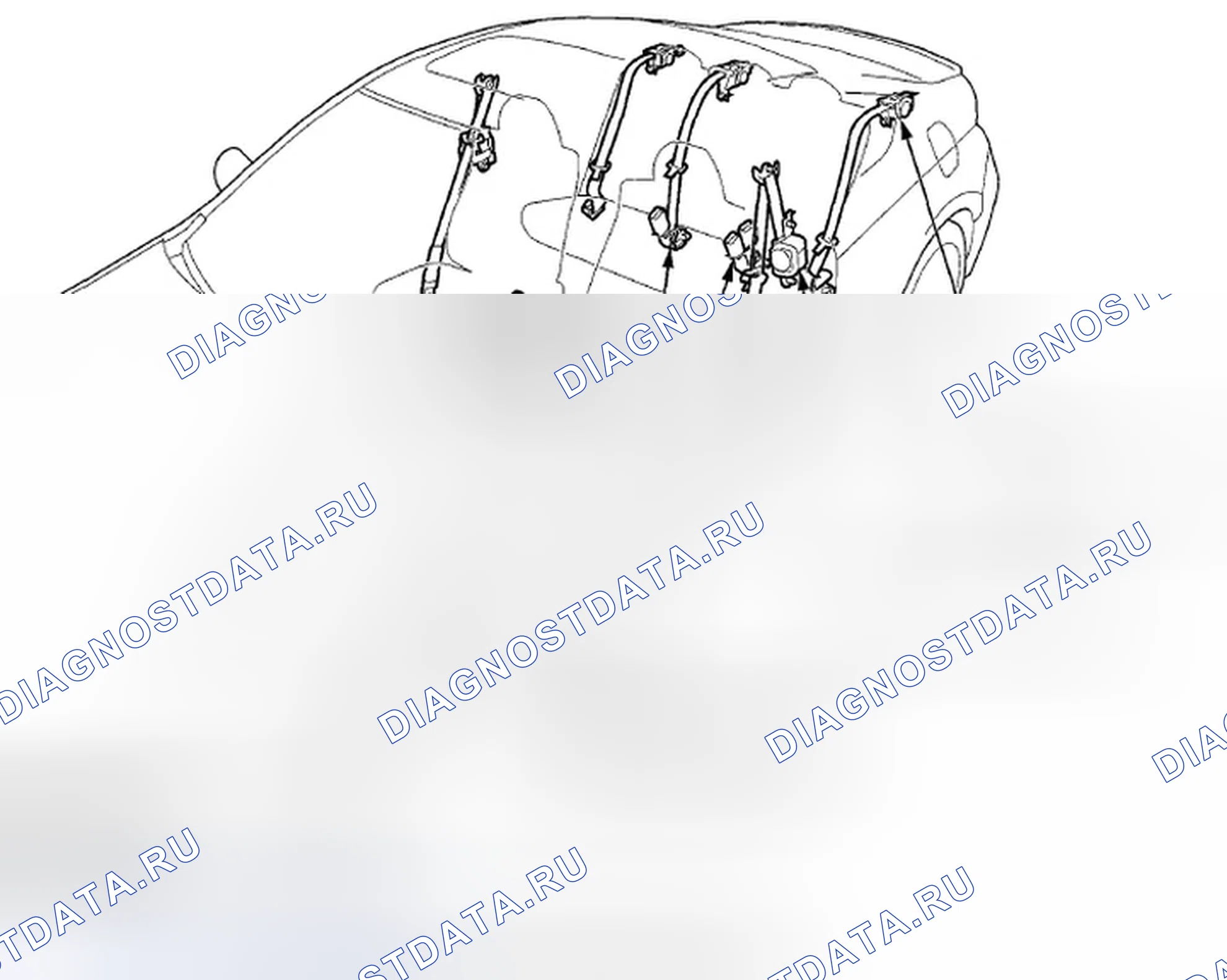 Рис. 49: Указатель расположения компонентов. Honda Accord VIII рестайлинг