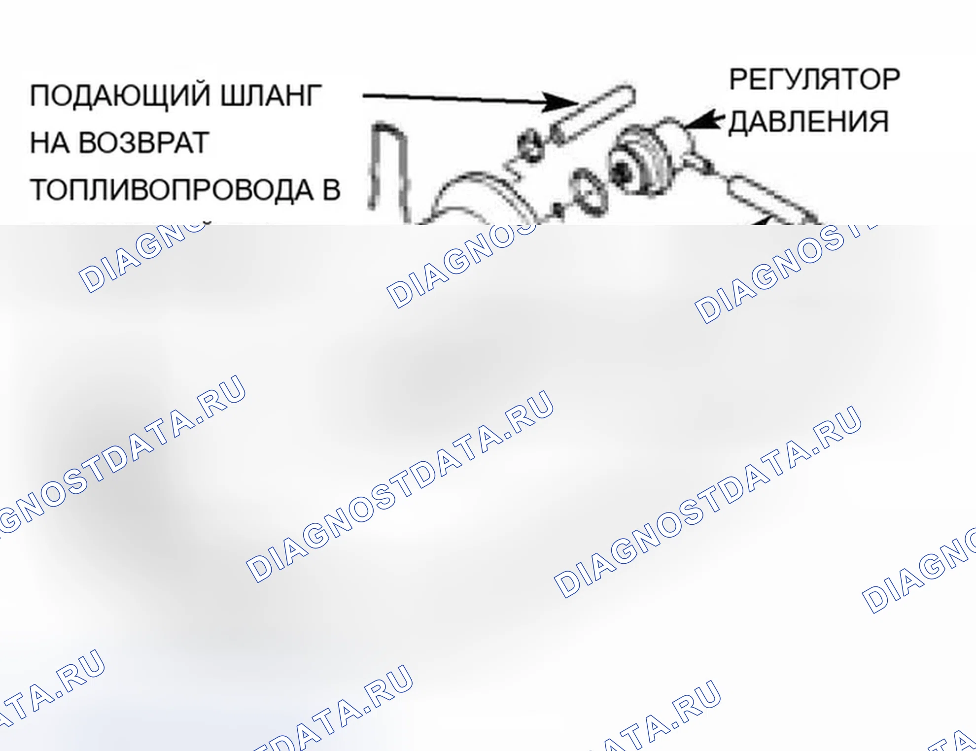 Рис. 18: Рельсовая система невозвратного топлива. BMW X5 E53