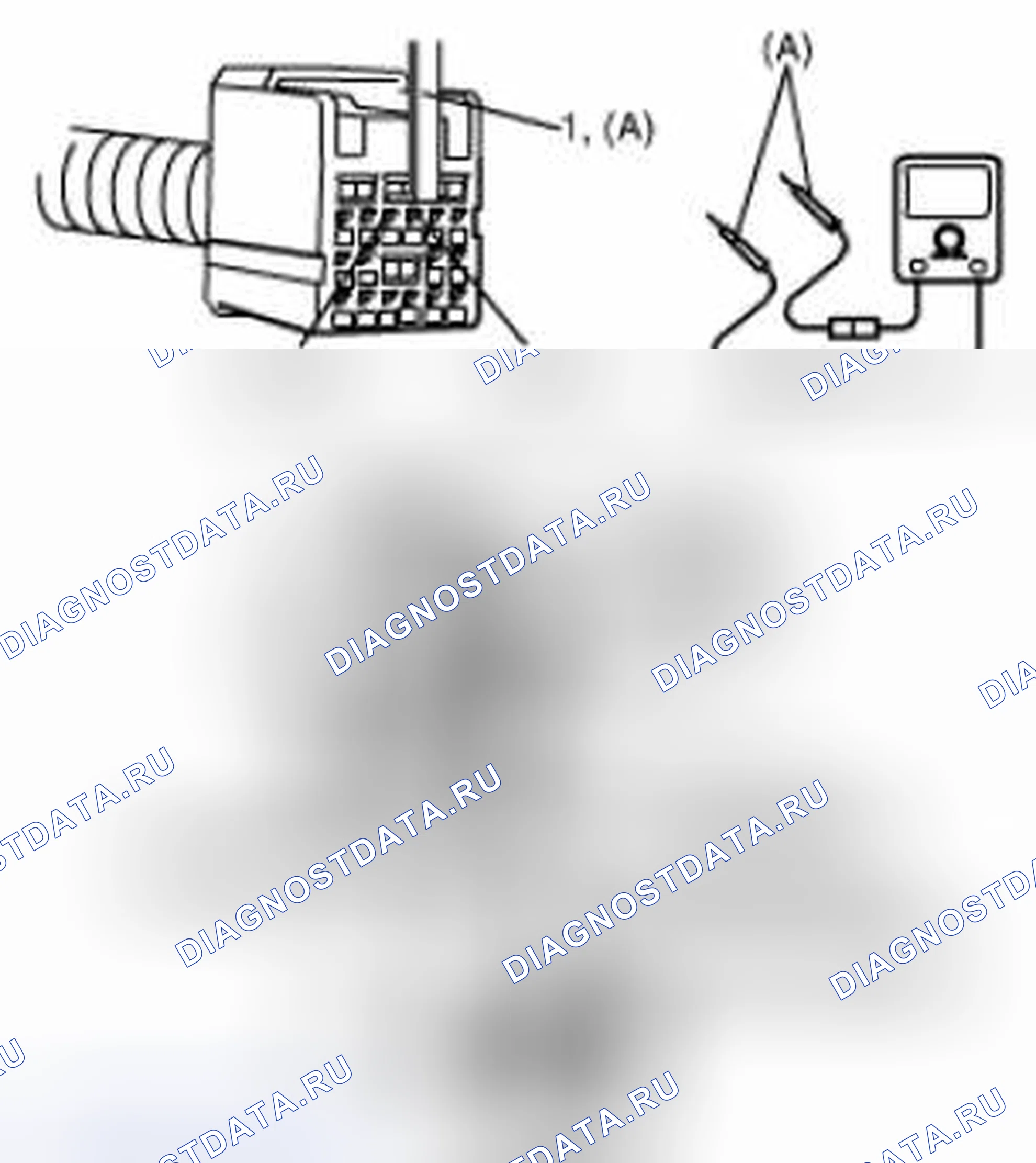 Рис. 28: Измерение сопротивления между клеммами " G46-3 " и " G46-4 ". Suzuki Grand Vitara II рестайлинг 2